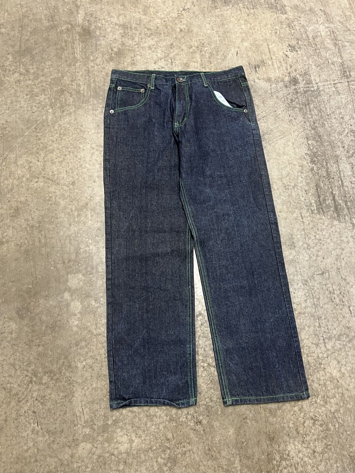 Vintage Y2k Brooklyn express baggy fit denim skater hype rare grunge Size US 36 / EU 52 - 6 Thumbnail