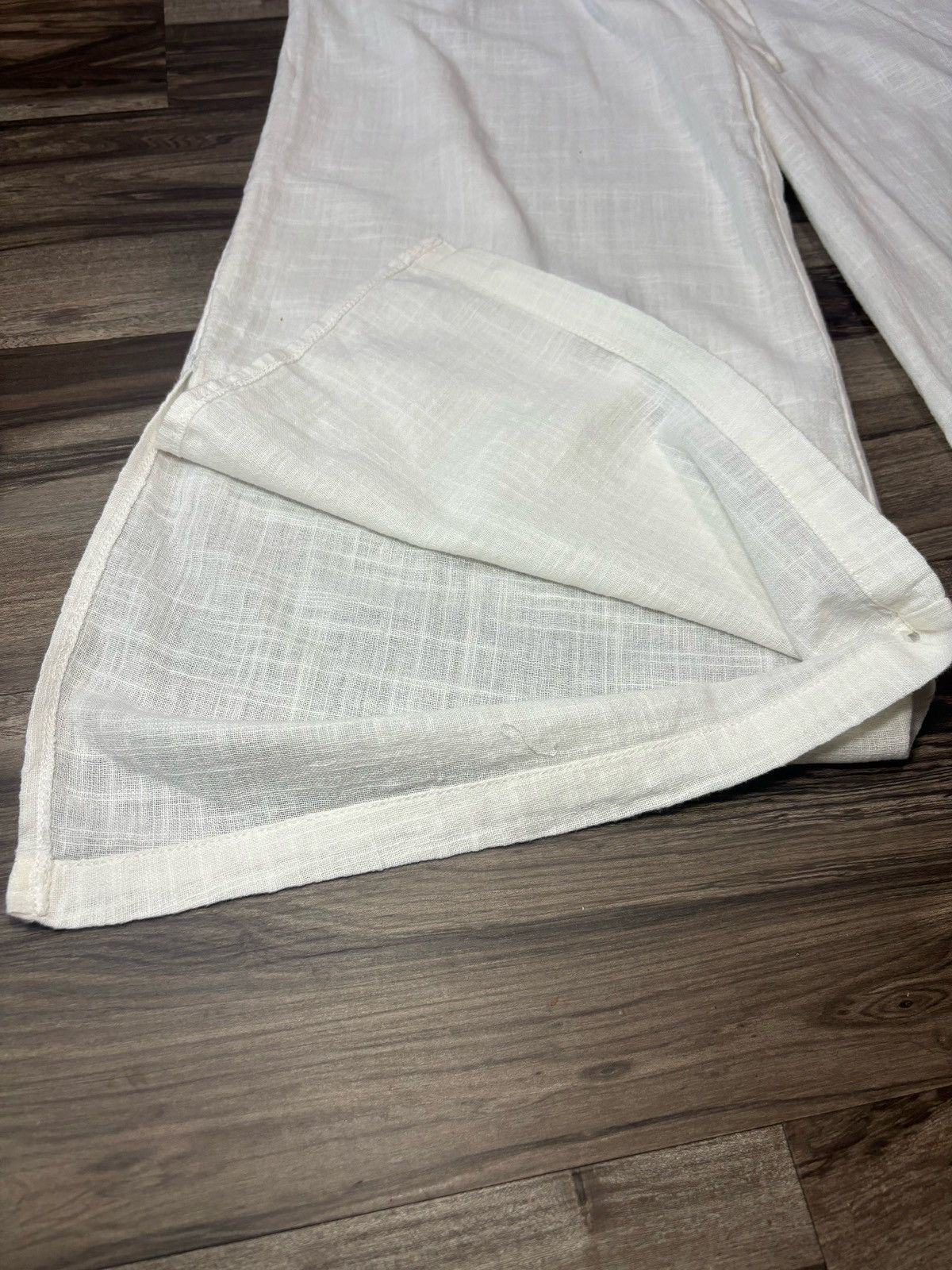 Vintage Rewash Women White Pants Extra Small Size 25" / US 0 / IT 36 - 4 Thumbnail