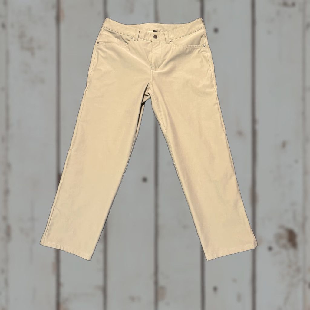 Lululemon Lululemon ABC Relaxed-Fit Pant Men 33 Beige Casual Stretch Khakis Pace Breaker Walking Size US 33 - 1 Thumbnail