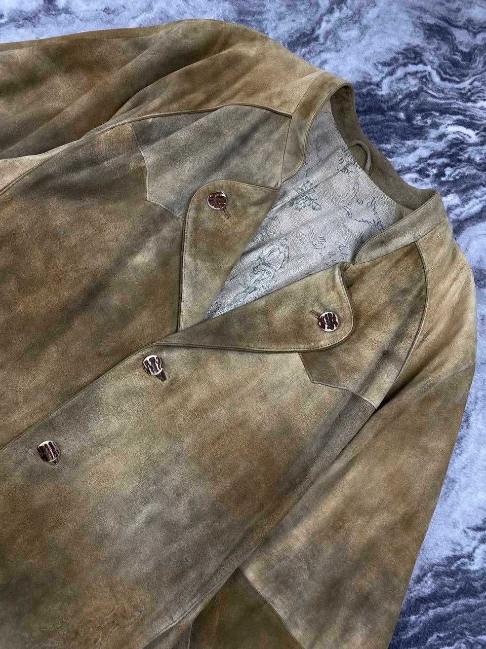 Vintage Vintage Meindl Leather Trachten Coat Jacket Men Size 58 Size US L / EU 52-54 / 3 - 3 Thumbnail