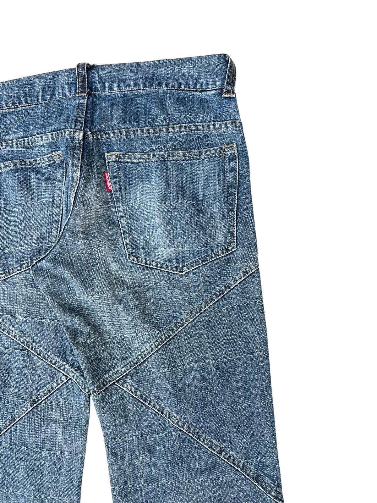 Tornado Mart Archive Tornado Mart Patchwork Denim Super Flare Jeans Size US 31 - 18 Thumbnail