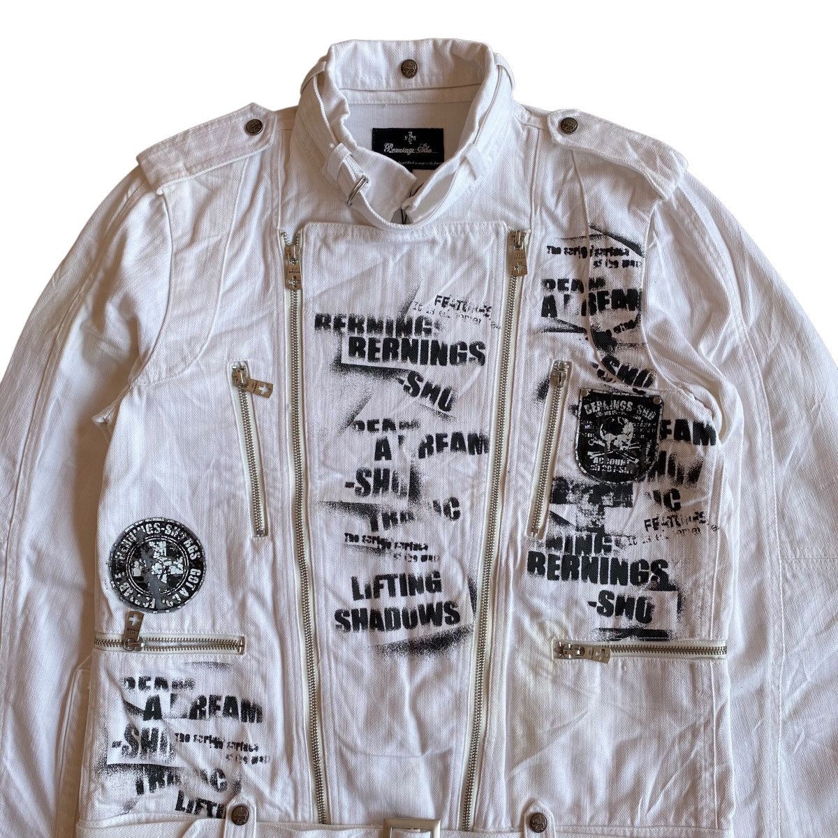 Isamu Katayama Backlash Bernings Sho Biker Denim Jacket Size US M / EU 48-50 / 2 - 6 Thumbnail
