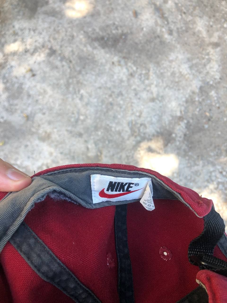 Nike Vintage Nike Retro Big Logo Swoosh Cap Drill Y2K 90s SK8 Size ONE SIZE - 9 Thumbnail