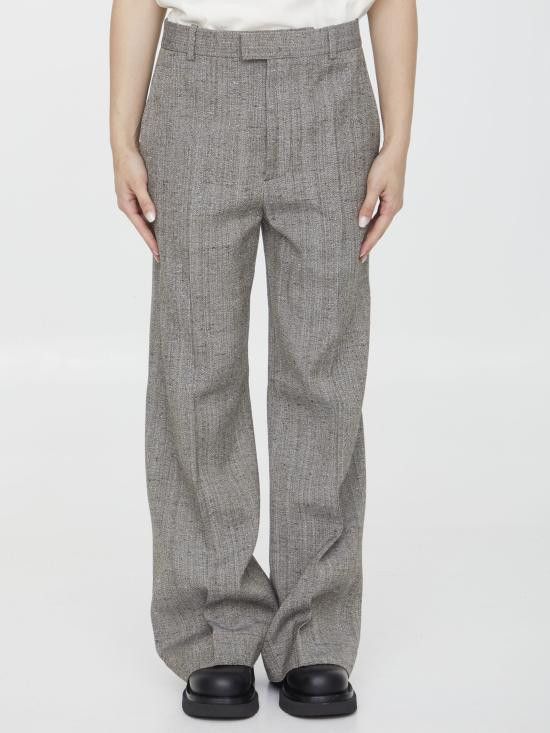 Bottega Veneta BOTTEGA VENETA Women Straight Pants 749965 BROWN Size 27" / US 4 / IT 40 - 1 Thumbnail