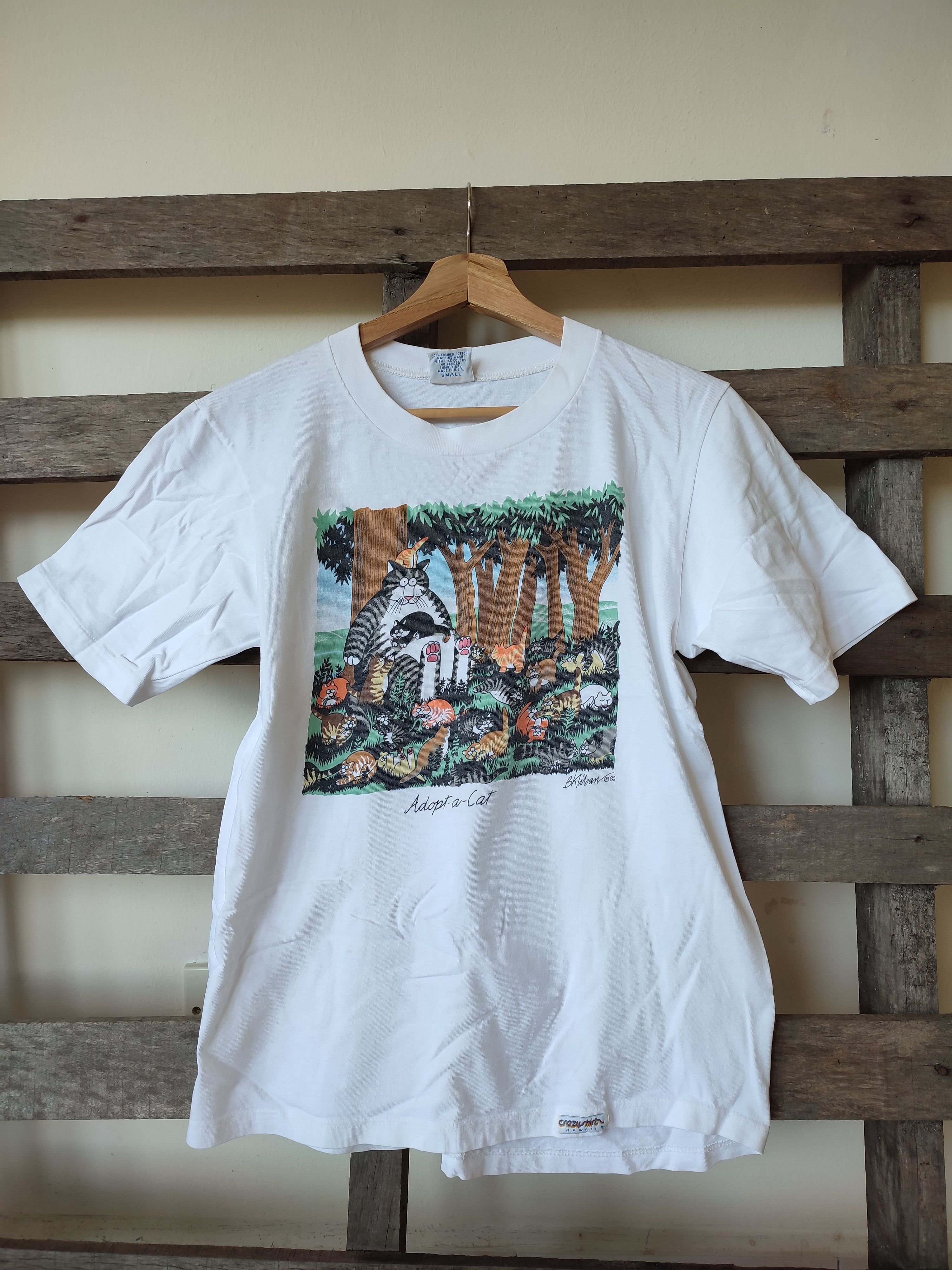 Vintage CRAZY SHIRT FAT CAT VINTAGE TEE Size US S / EU 44-46 / 1 - 1 Thumbnail