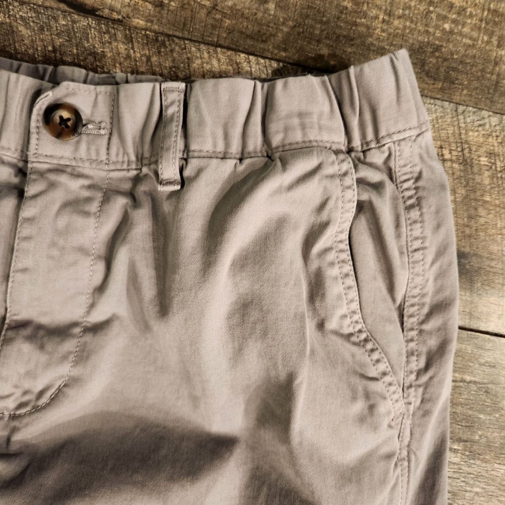 Vintage Bear Bottom Jogger Pants Mens Medium Tall Gray Chino Elastic Waist Casual Slim? Notch: Regular Fit Size US 32 / EU 48 - 4 Thumbnail