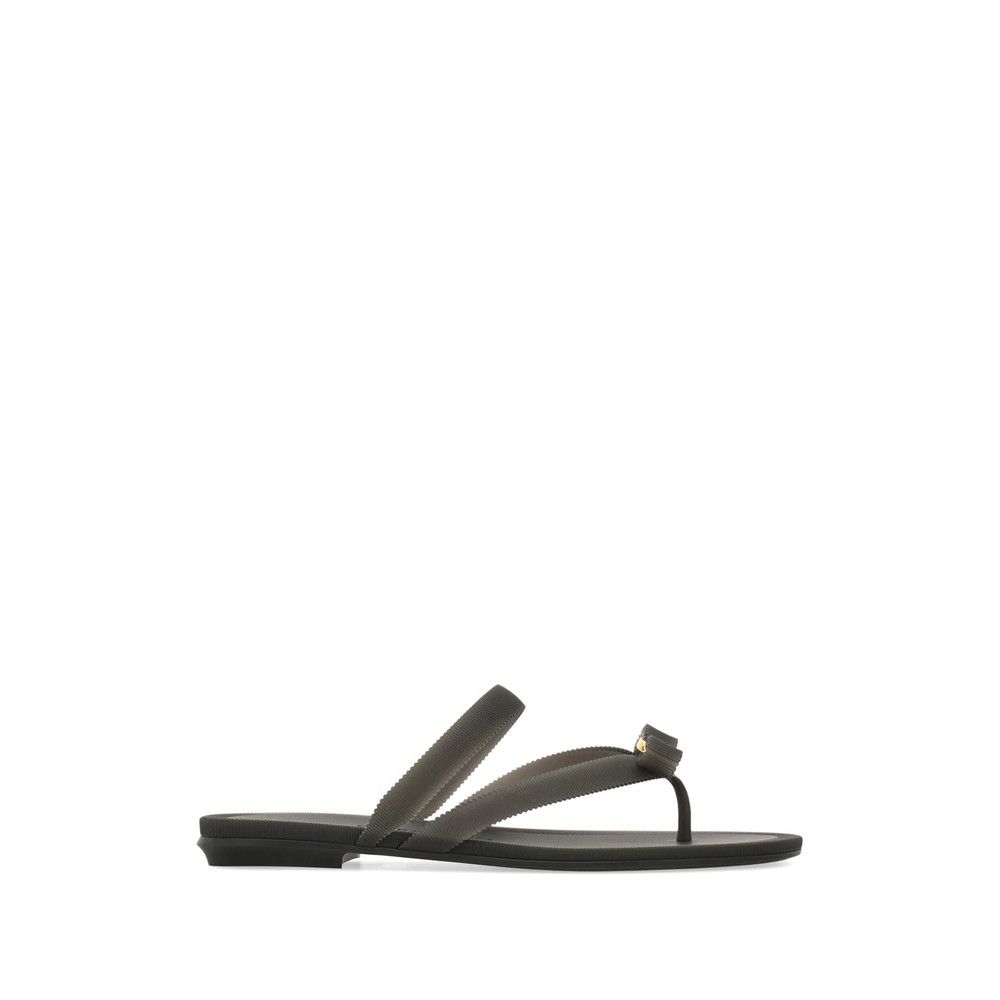 Salvatore Ferragamo Ferragamo BLACK Flip-Flops & Slides Size US 9 / IT 39 - 1 Thumbnail