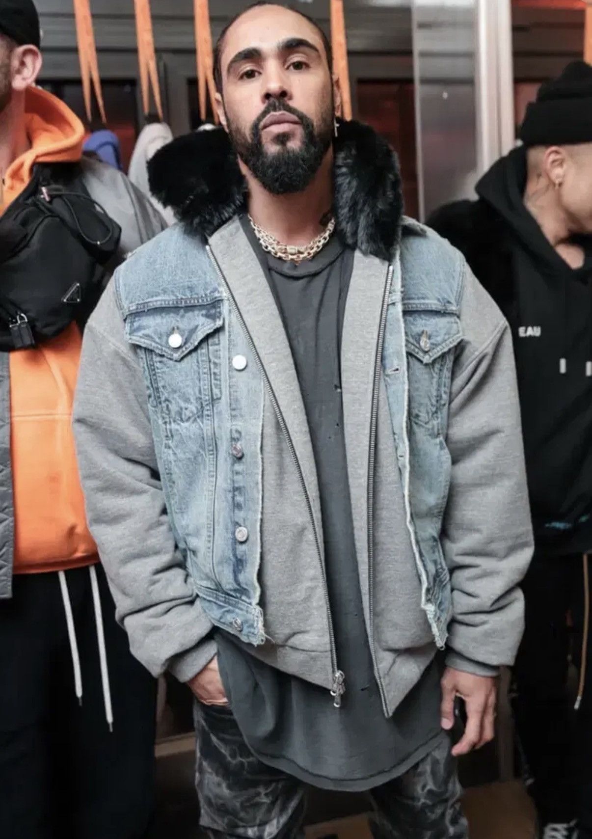 Fear of God Fear of god 5th heavy terry hood fur bomber greay Size US S / EU 44-46 / 1 - 2 Thumbnail