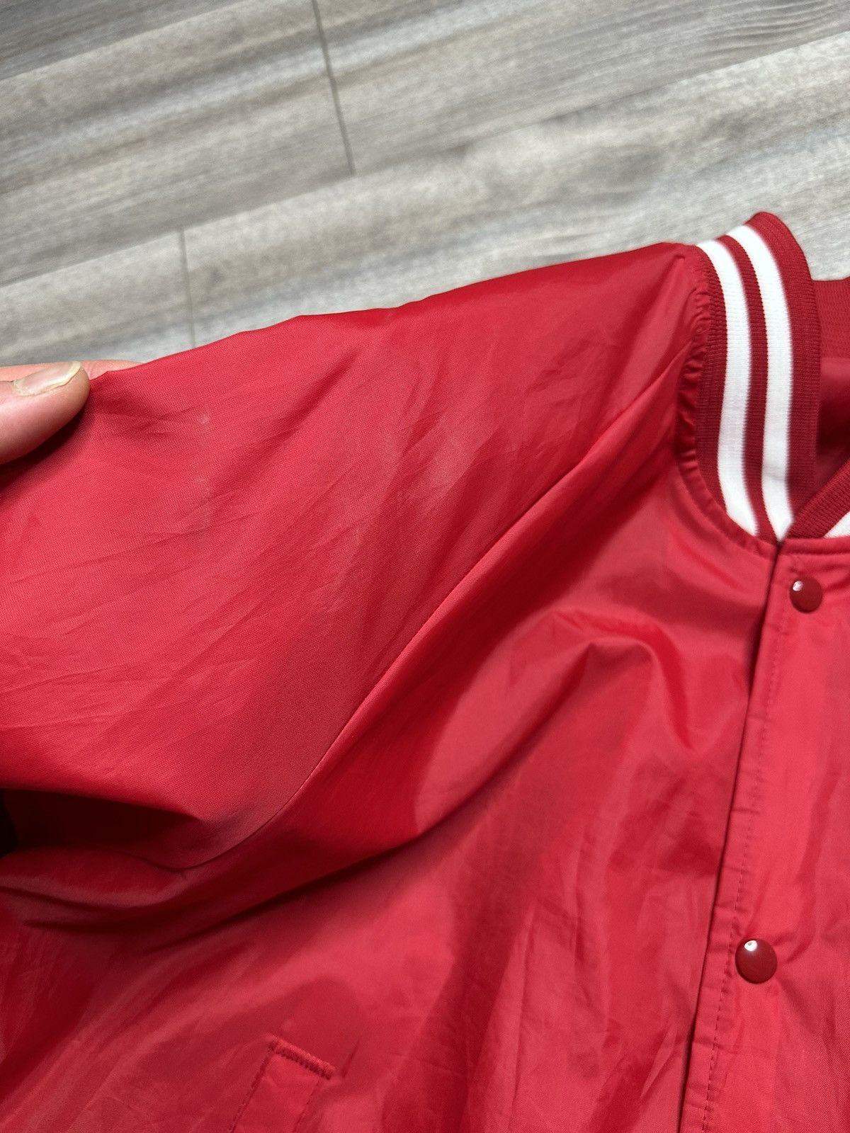 Vintage Vintage 90s Chalk Line Wisconsin Badgers Lightweight Bomber Size US XL / EU 56 / 4 - 8 Thumbnail