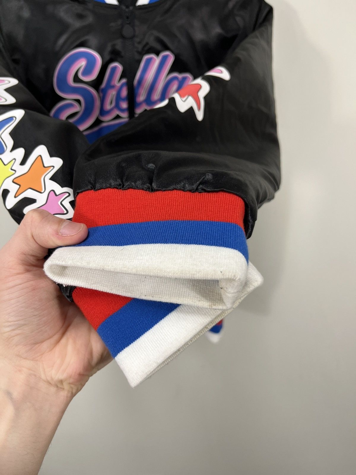 Other Stella McCartney Women’s Big Logo Black Luxury Bomber Jacket Size XS / US 0-2 / IT 36-38 - 13 Thumbnail