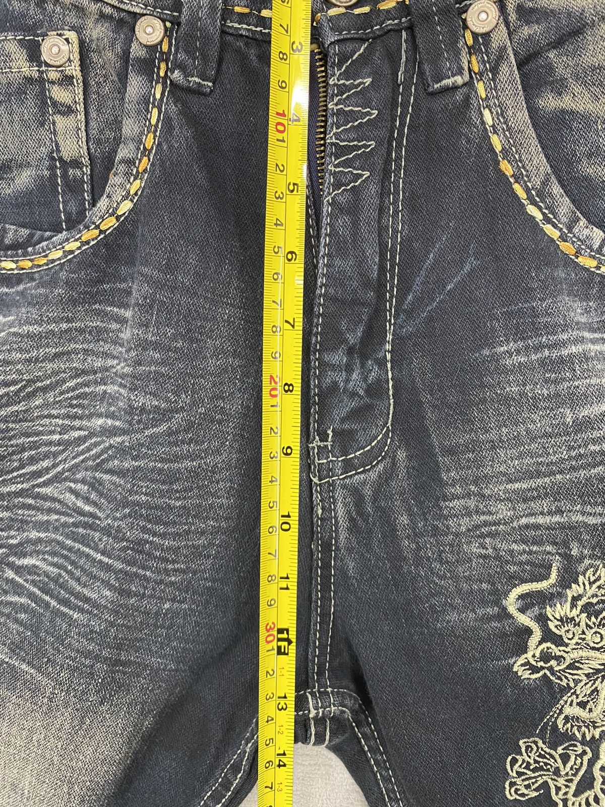 Akademiks Vintage Y2K Akedemiks Crazy Embroidered Baggy Jeans Size US 32 / EU 48 - 15 Thumbnail