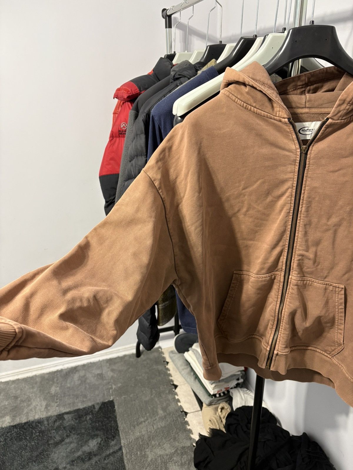 Japanese Brand Scuffers Y2K Oversized Fit Zip Hoodie Size US M / EU 48-50 / 2 - 4 Thumbnail
