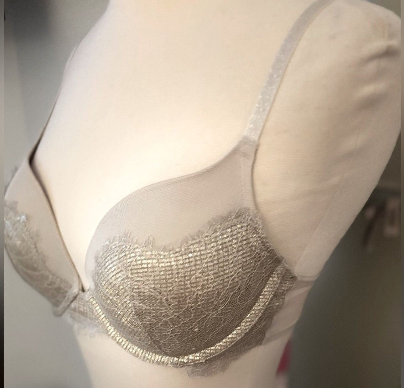 Victoria's Secret Victoria’s Secret Dream Angels Push-up Bra Sexy Shimmer Grey Size ONE SIZE - 2 Thumbnail