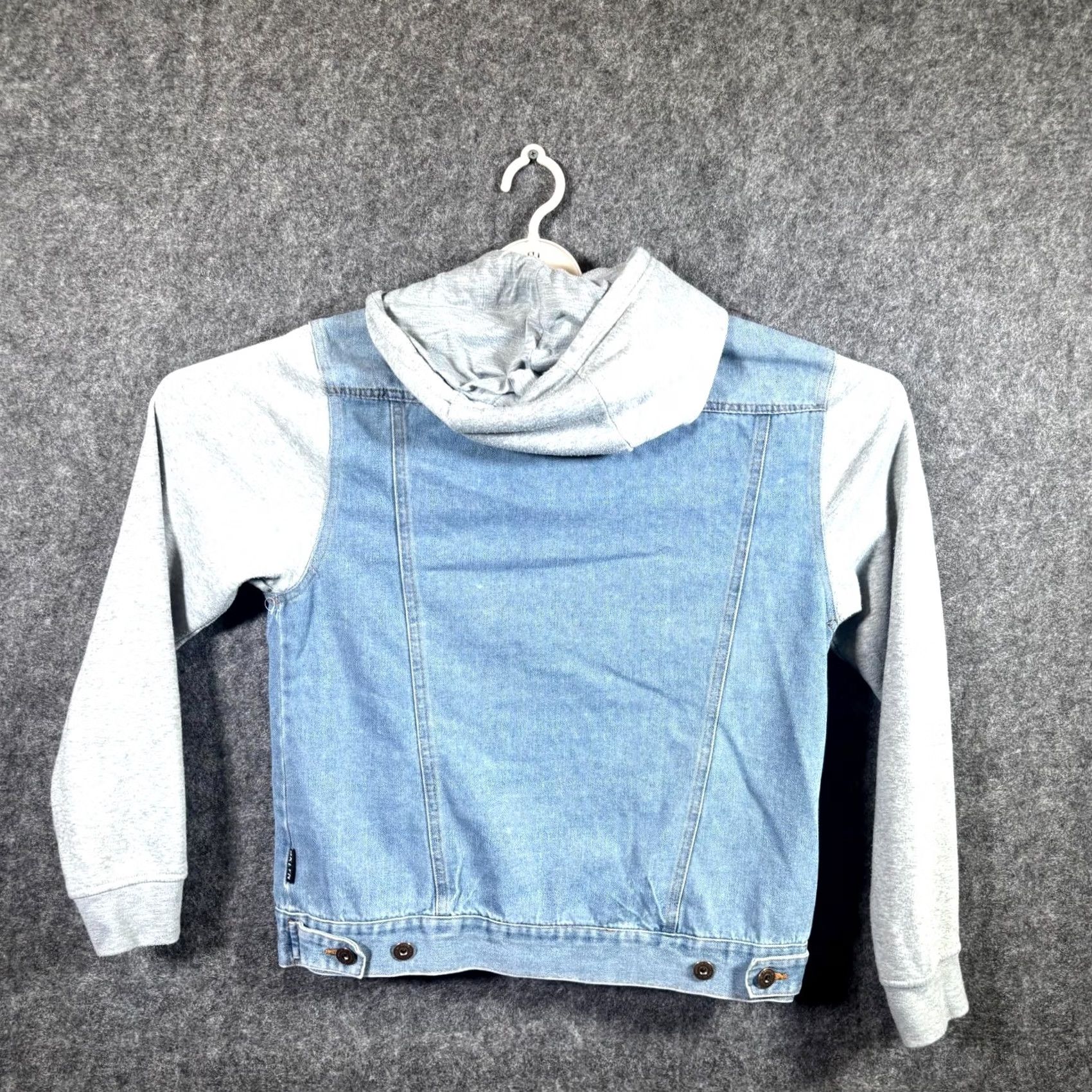 Vintage Brooklyn Cloth Trucker Jacket Men's S Blue Cotton Denim Hooded Biker Moto Travel Size US S / EU 44-46 / 1 - 5 Thumbnail