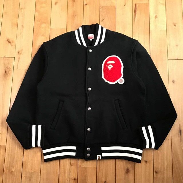 Bape × Nigo BAPE LOGO sweat varsity jacket a bathing ape NIGO Size US M / EU 48-50 / 2 - 2 Thumbnail