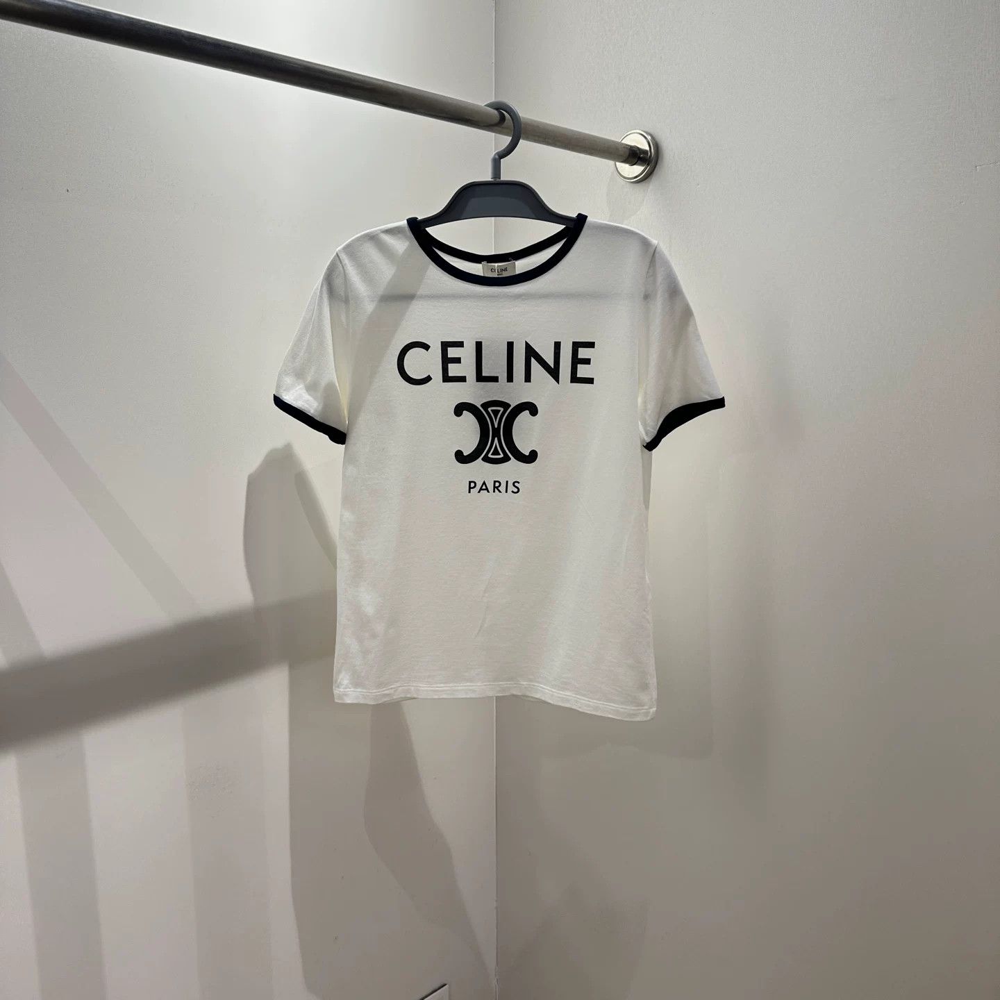 Celine CELINE May73 Logo Print Short-Sleeve Top Size XS / US 0-2 / IT 36-38 - 1 Thumbnail