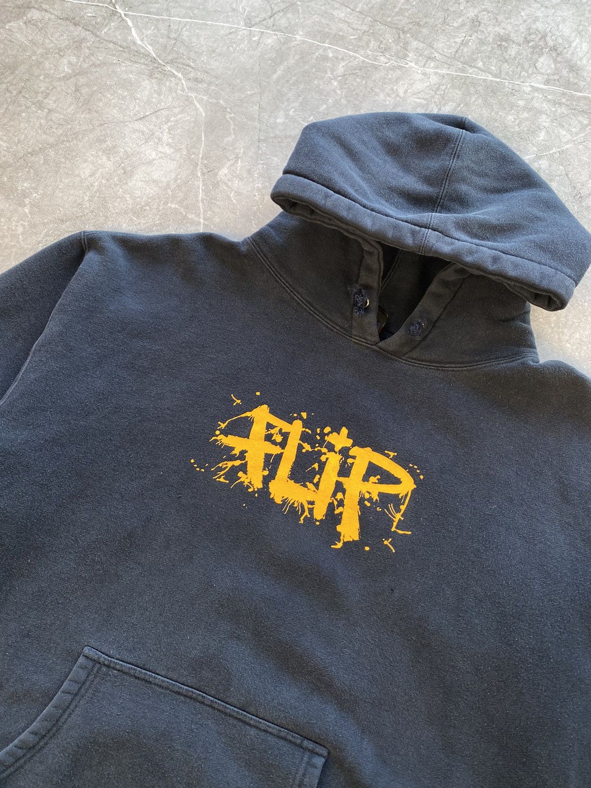 Flip Skateboards × Hook-Ups Vintage Y2K Flip Skateboarding Big Centre Logo Blue Hoodie Size US M / EU 48-50 / 2 - 3 Thumbnail