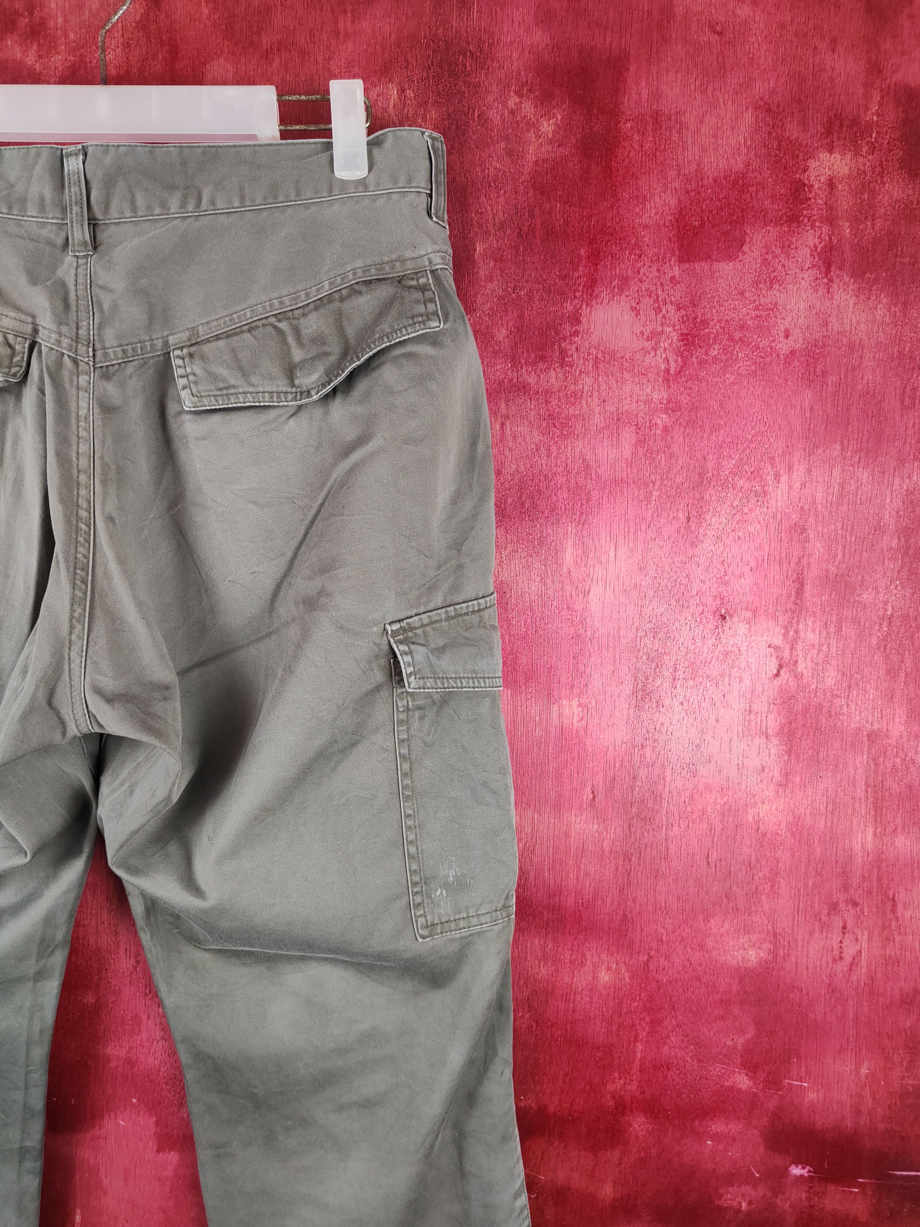 Japanese Brand Japanese Olive Multipocket Faded Cargo Pants N#S001 Size US 32 / EU 48 - 10 Thumbnail