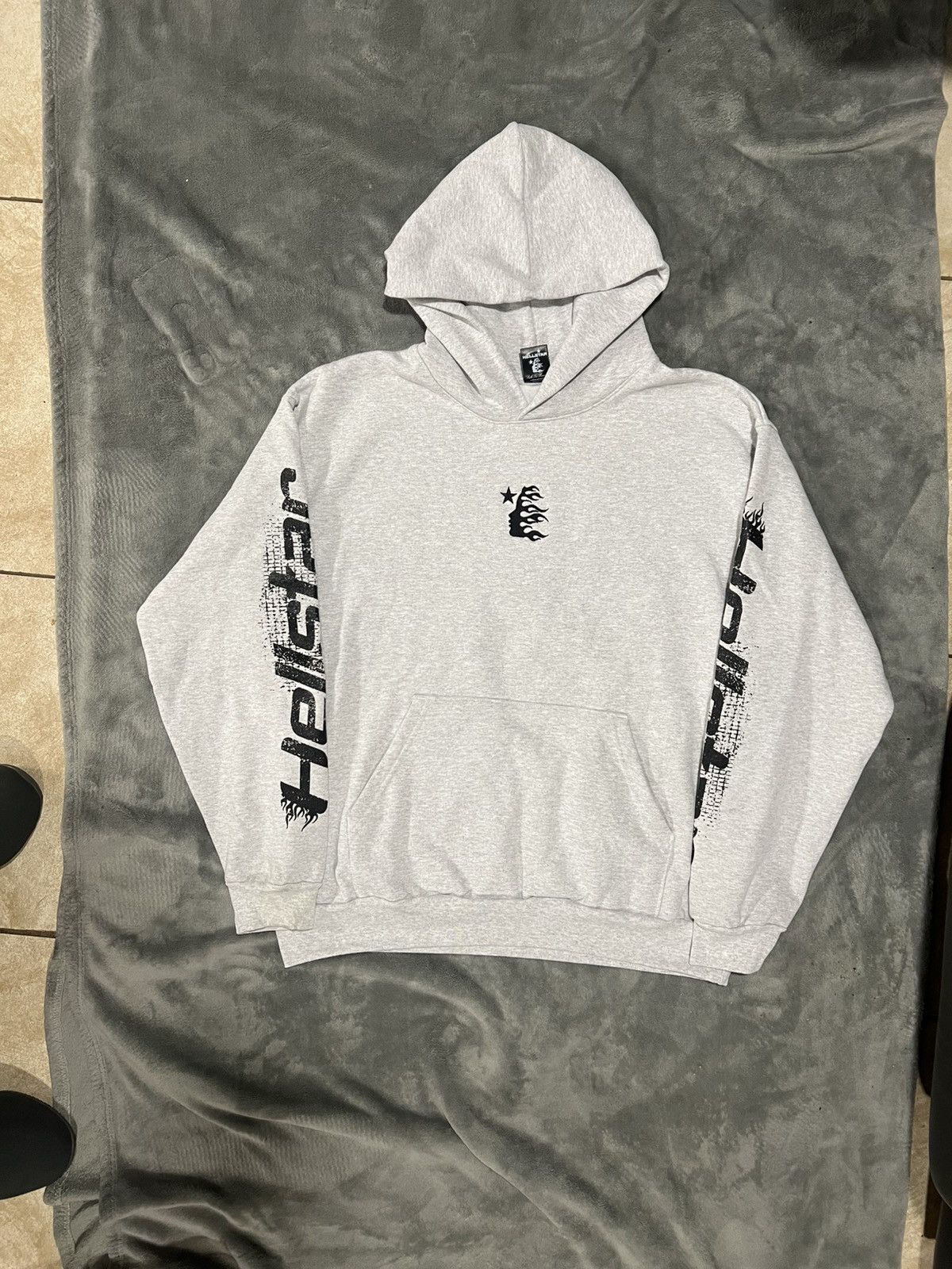 HELLSTAR Grey hellstar hoodie overseas exclusive Size US XL / EU 56 / 4 - 3 Thumbnail