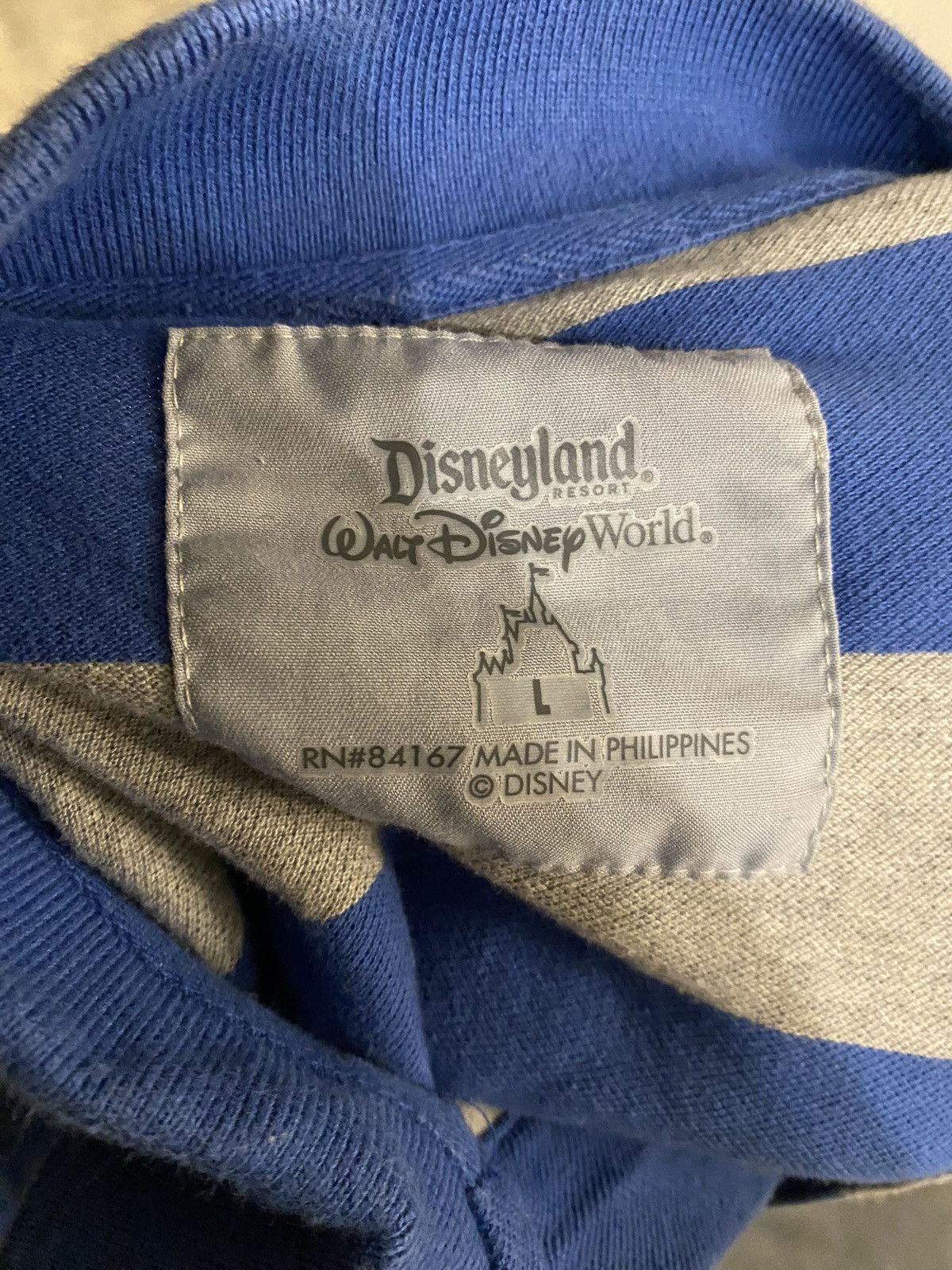 Disney Disney Mickey Mouse Blue And Grey Large Polo Size US L / EU 52-54 / 3 - 4 Thumbnail