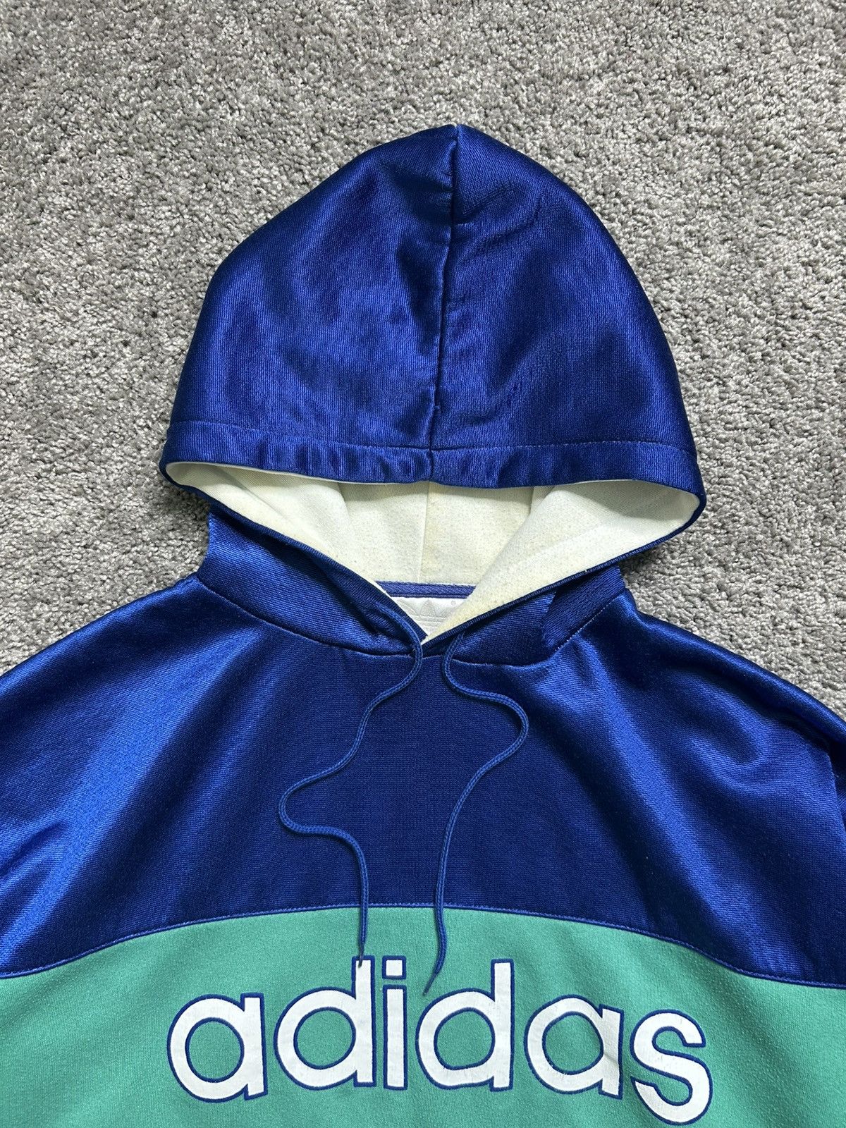 Adidas Vintage 60s/70s Adidas Tri Tone Hoodie Size US M / EU 48-50 / 2 - 2 Thumbnail