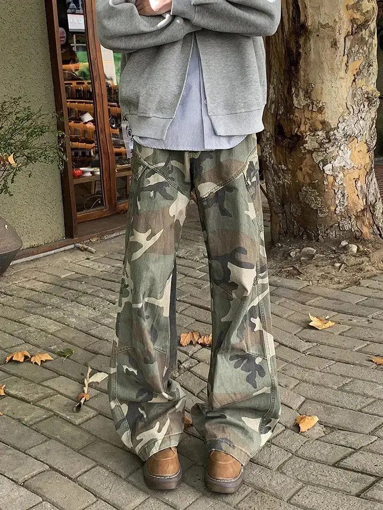Japanese Brand Retro loose camouflage casual jeans Size US 32 / EU 48 - 1 Thumbnail