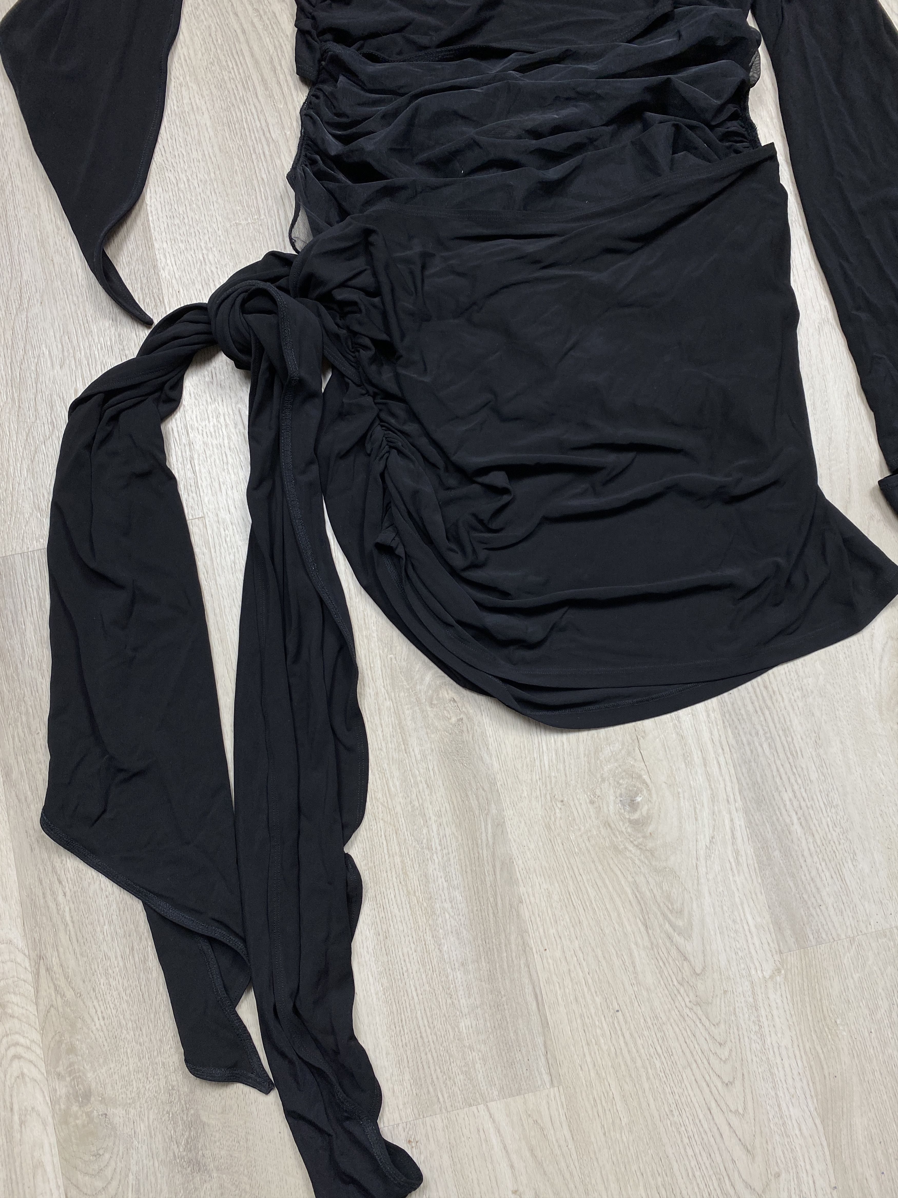 H&M H&M HM X MUGLER Knot Detail One Shoulder Dress Size XL / US 12-14 / IT 48-50 - 4 Thumbnail