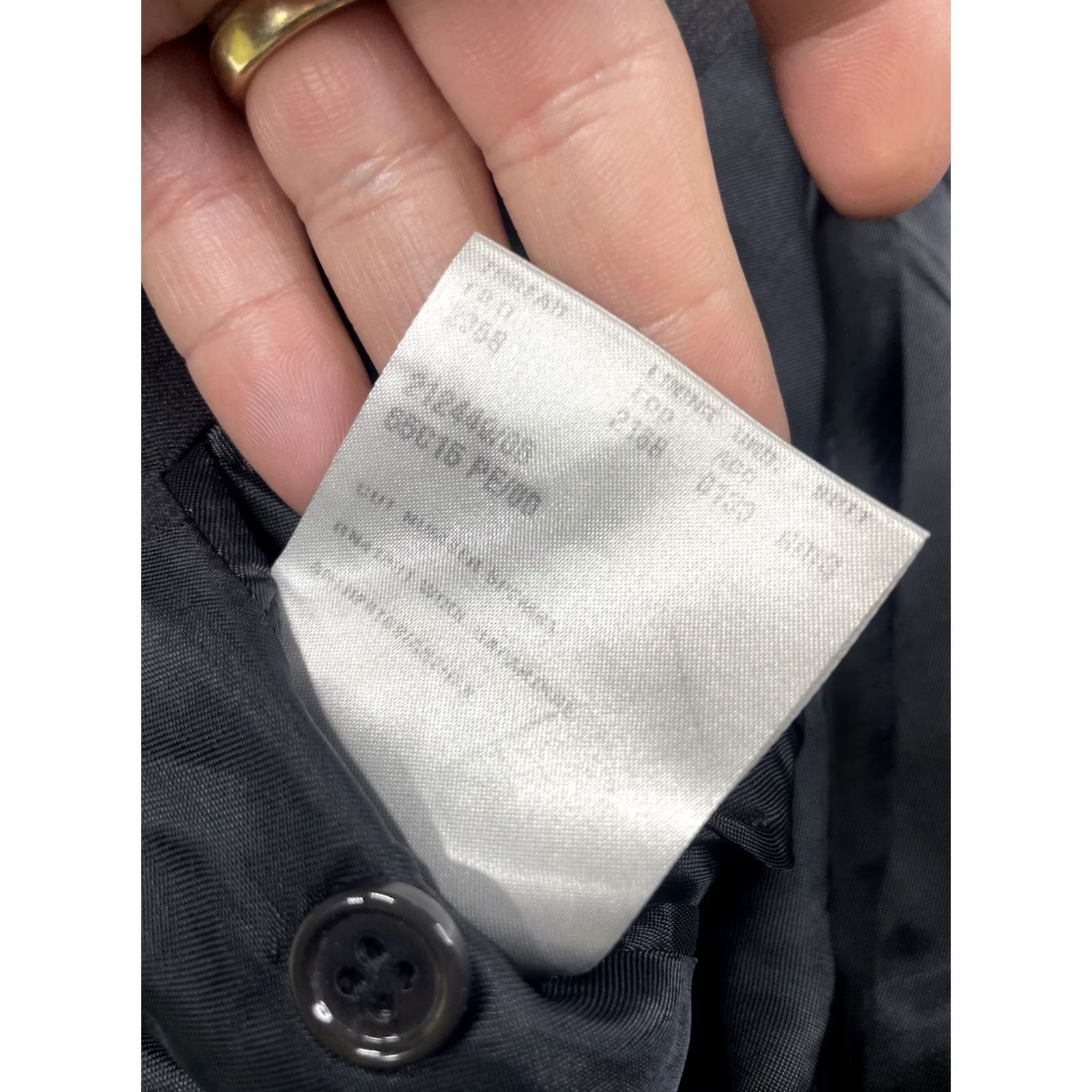 Ralph Lauren Ralph Lauren Black Label Mens Blazer Jacket Sport Coat Wool Charcoal 46R Regular Button Suit Jacket Birthday Not applicable Size 46R - 6 Thumbnail