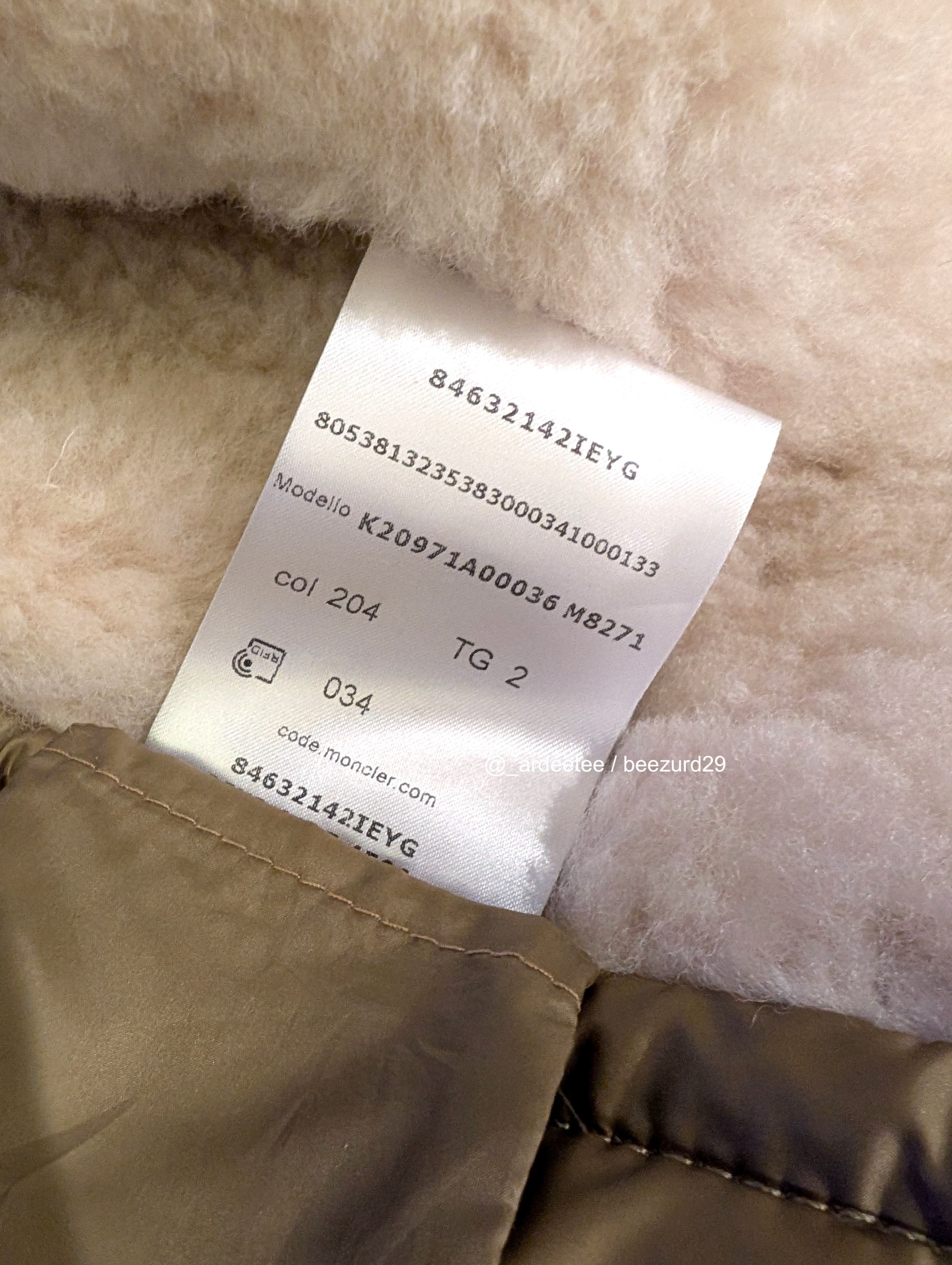 Moncler Grenoble *NEW* $8K SHEARLING LEATHER/DOWN ARGENS PUFFER JACKET Size US M / EU 48-50 / 2 - 21 Thumbnail