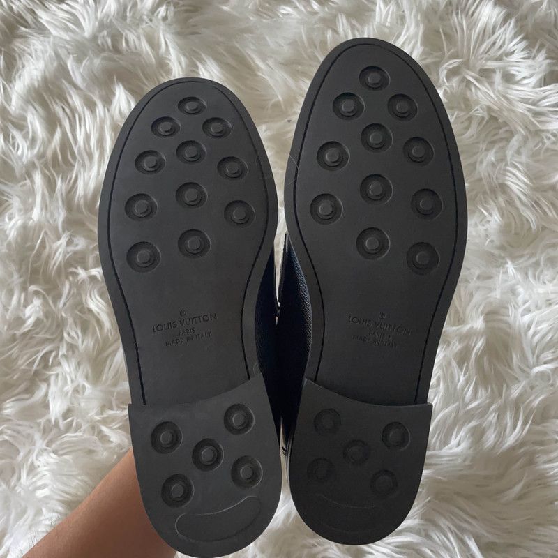Louis Vuitton Louis Vuitton Black Logo Casual Loafers -2508 Size US 9.5 / EU 42-43 - 4 Thumbnail