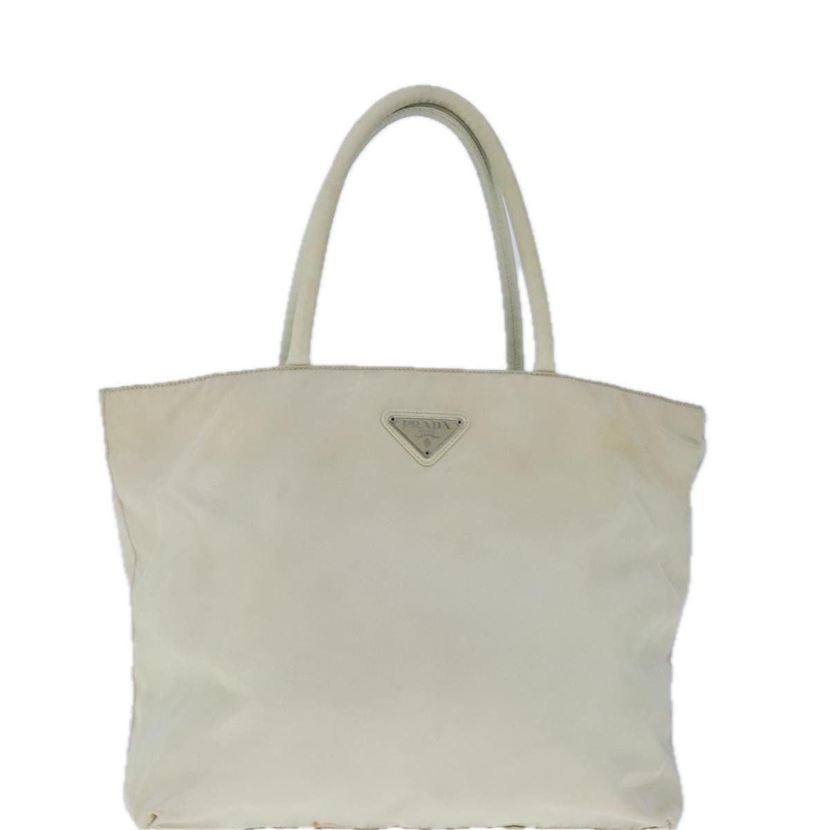 Prada Tessuto White Synthetic Tote Bag (Pre-Owned) Size ONE SIZE - 1 Thumbnail