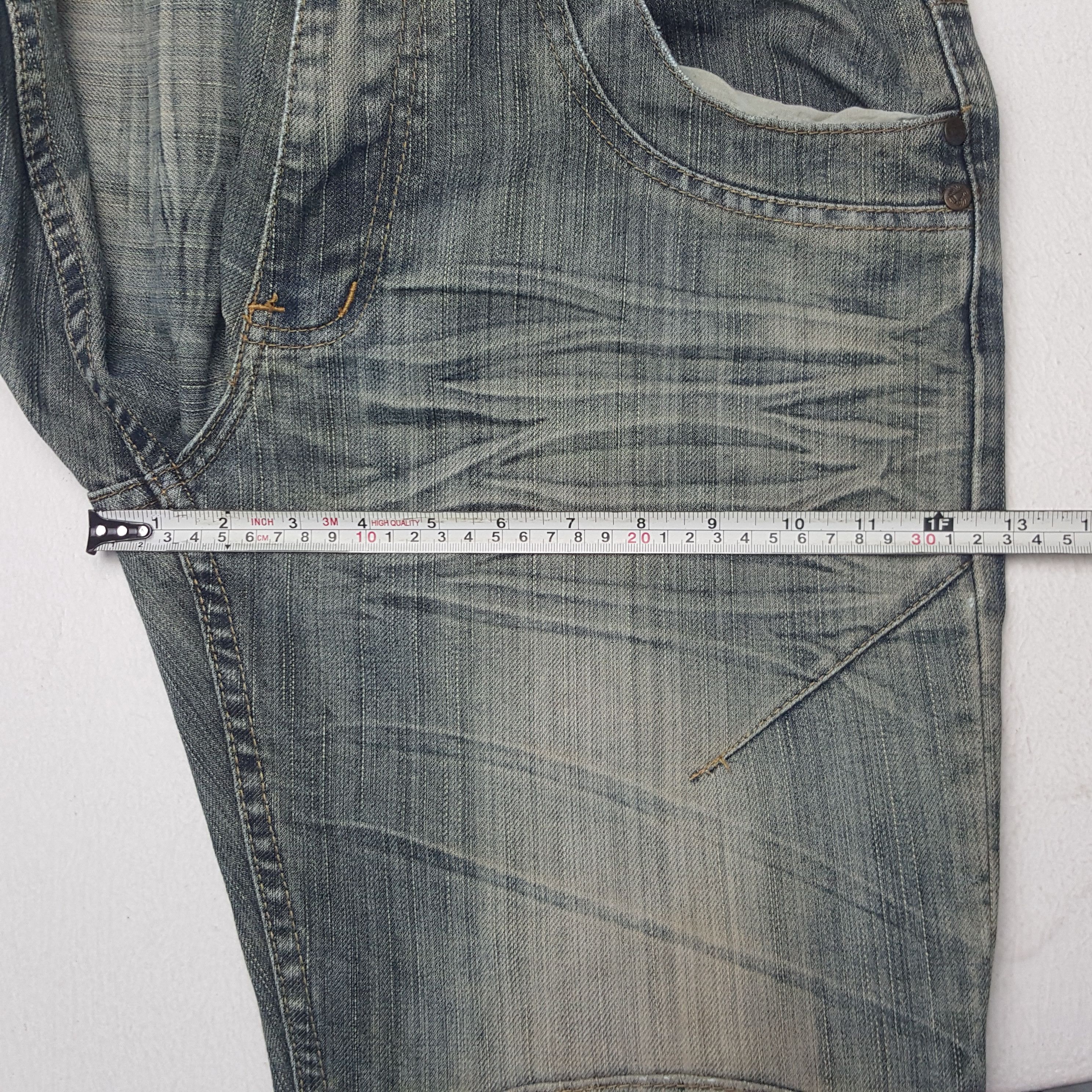 If Six Was Nine × Vintage Vintage Focus USA American Double Knee Bikers Denim Jeans Size US 32 / EU 48 - 12 Thumbnail