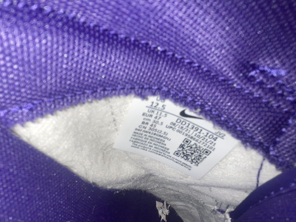 Nike Nike Dunks Championship Court Purple Size US 12.5 / EU 45-46 - 8 Thumbnail