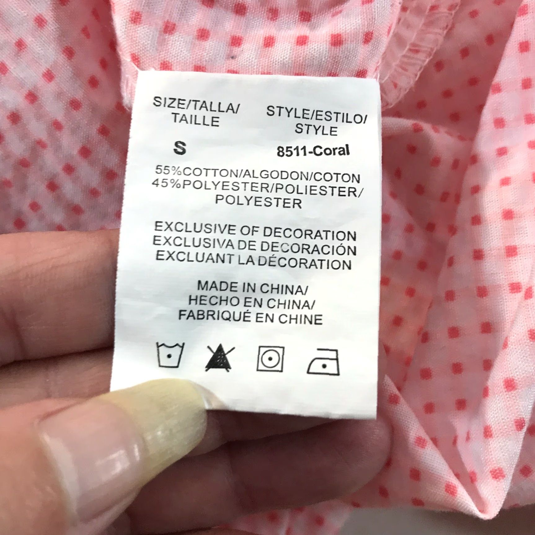 Vintage Dream Rest Pink/White Checked Snap Front Duster Womens Size S Size ONE SIZE - 6 Thumbnail