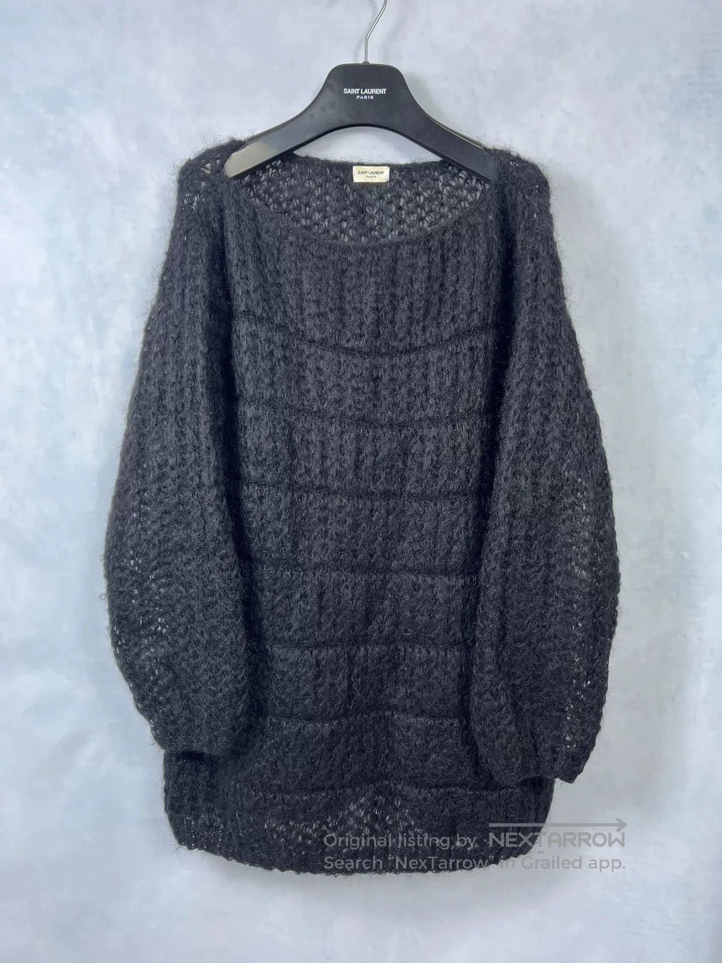 Saint Laurent Paris Saint Laurent Black Warrior Knit Sweater. Size XXS / US 00 / IT 34 - 1 Thumbnail