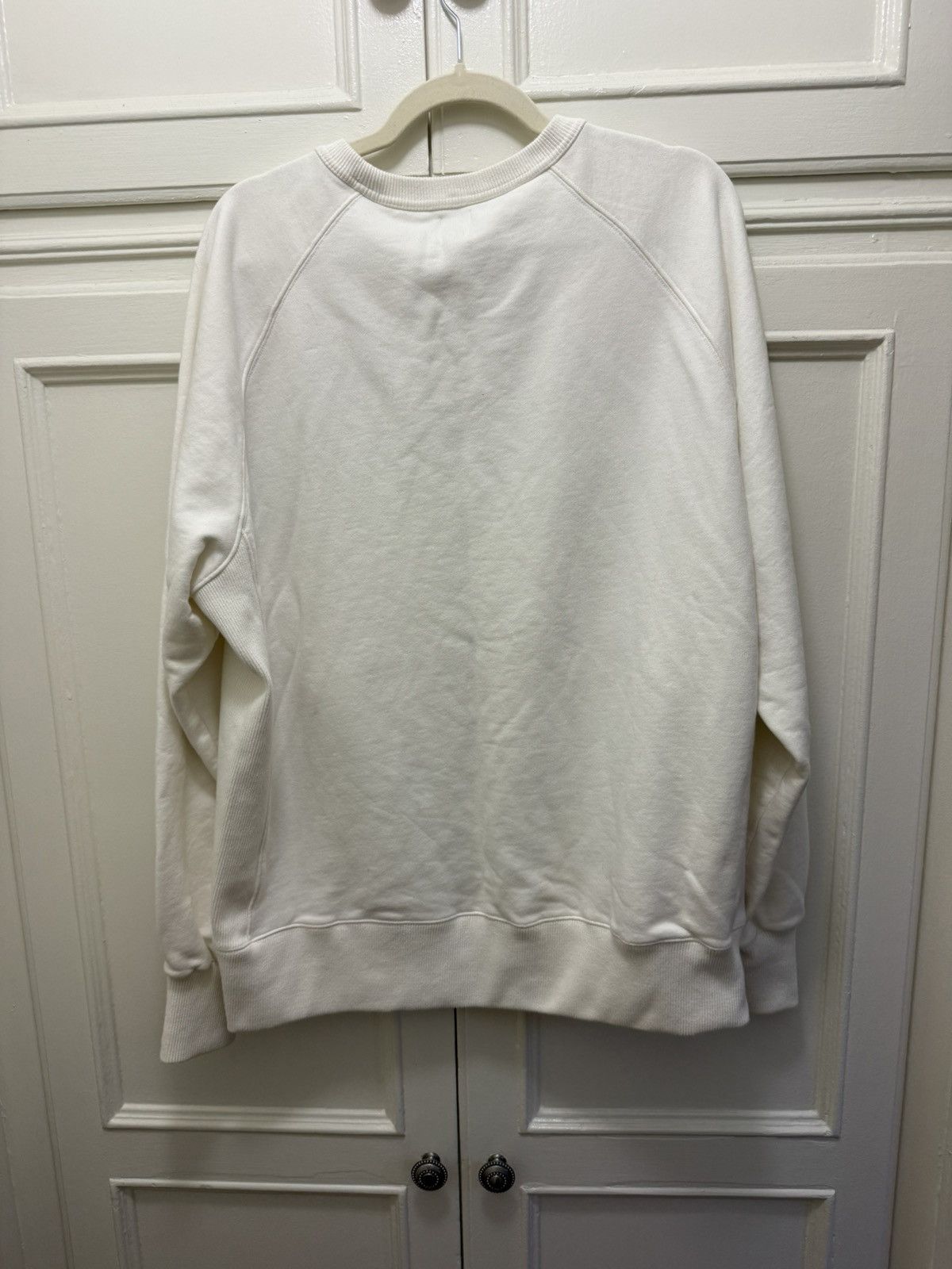 J. Press J. Press White Pennant Crewneck Sweater Size CL Size US XL / EU 56 / 4 - 5 Thumbnail
