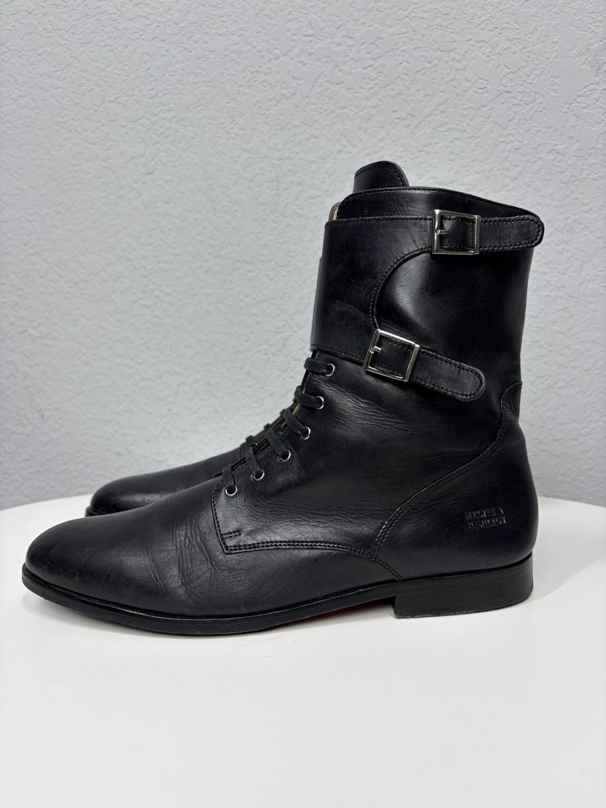 Melvin & Hamilton Vintage 00s Black Leather Side Zip Boots Guidi Marsell Style Size US 8 / EU 41 - 6 Thumbnail