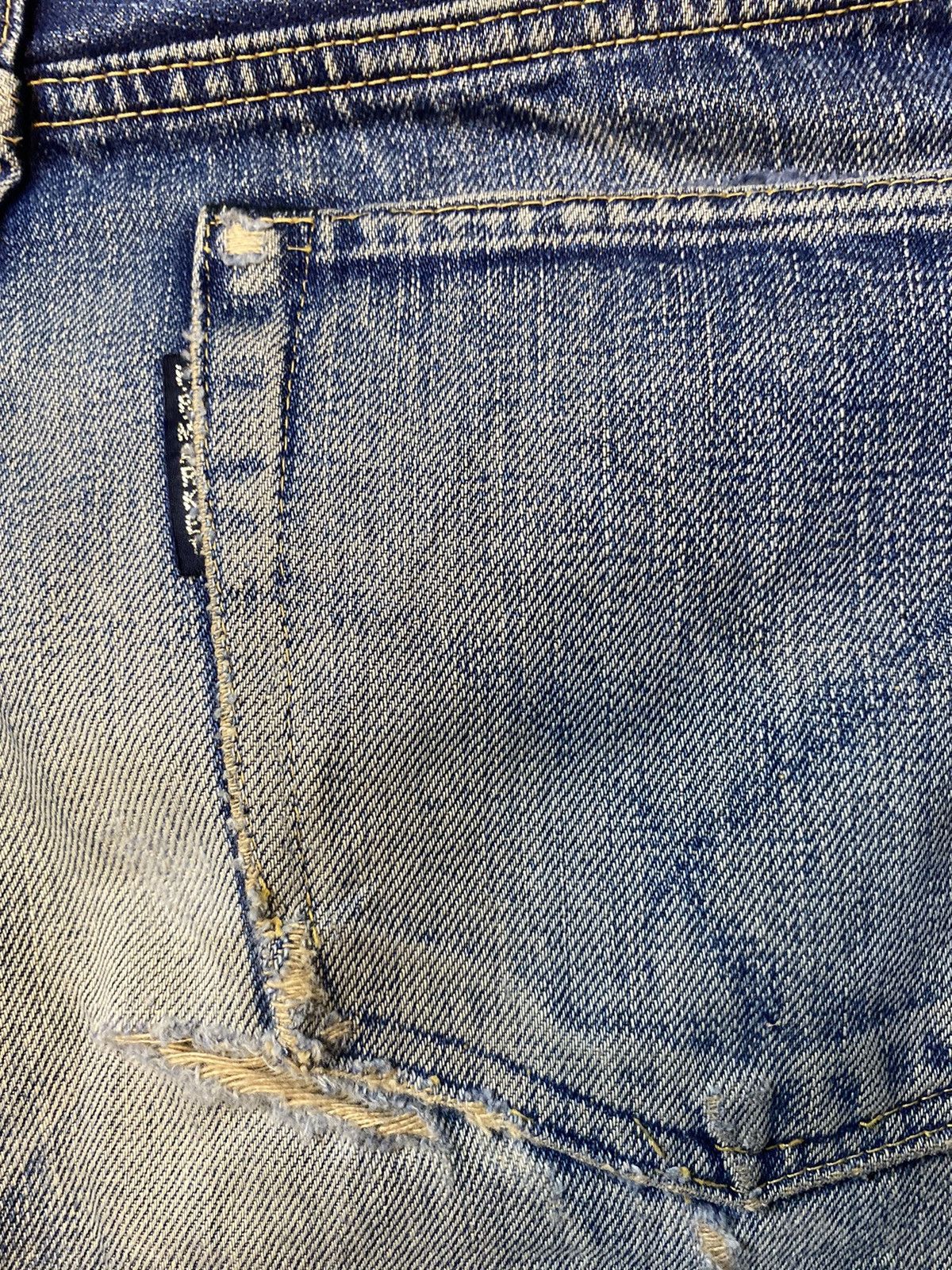 Blue Blue Japan Blue blue japan distressed selvedge denim Size US 28 / EU 44 - 11 Thumbnail