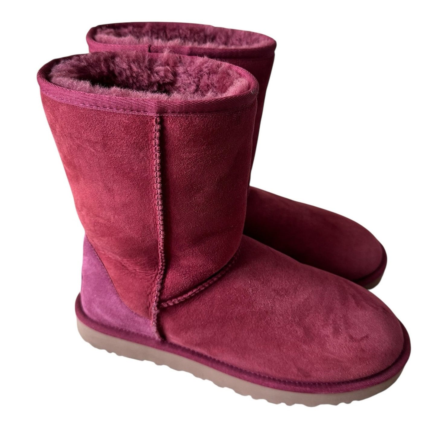 UGG Classic Short II Winter Boot Red and Pink Women's