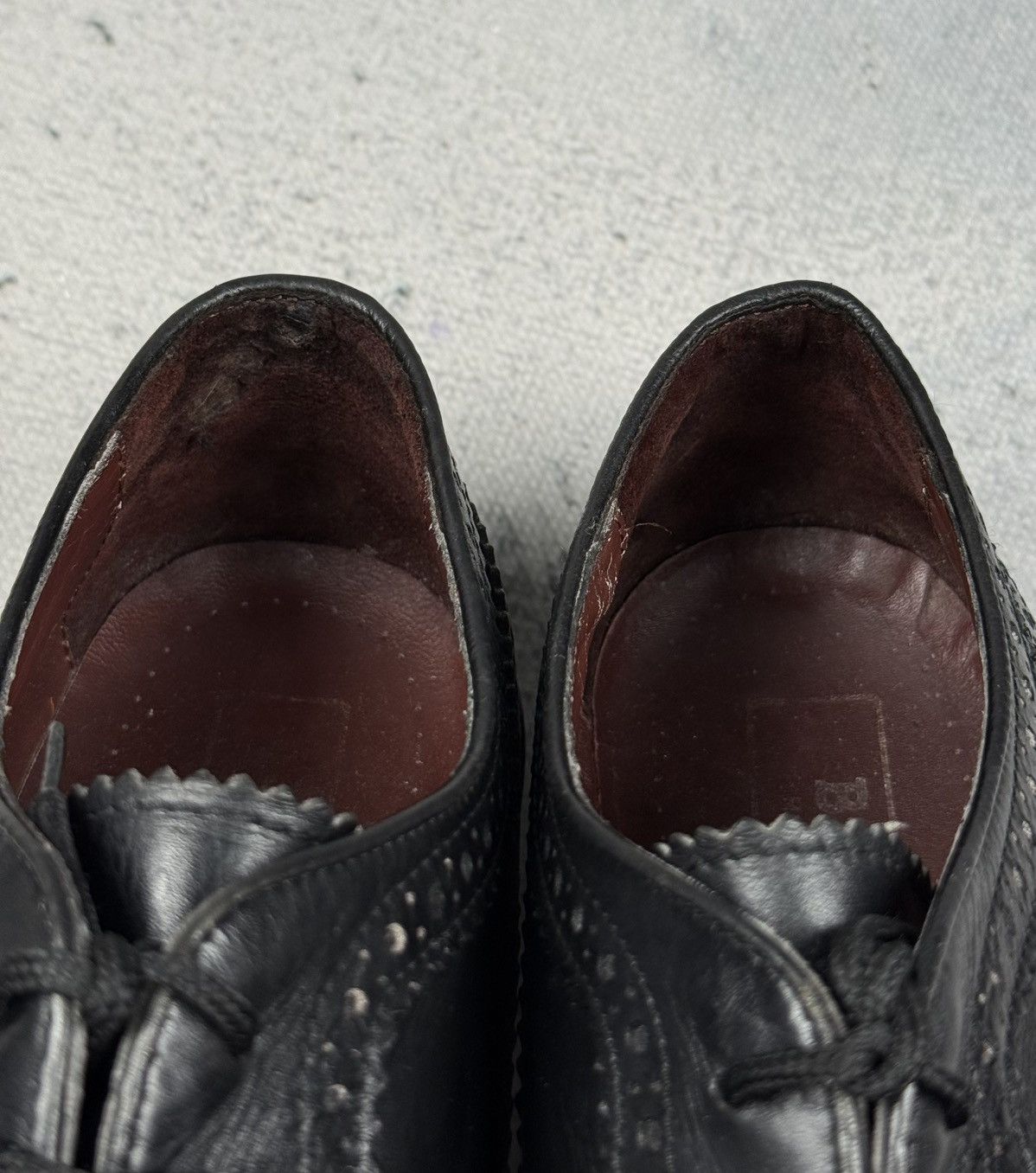 Bally Bally Black Italy Leather Wingtip Brogue Derby Shoes Size 43 Size US 10 / EU 43 - 13 Thumbnail