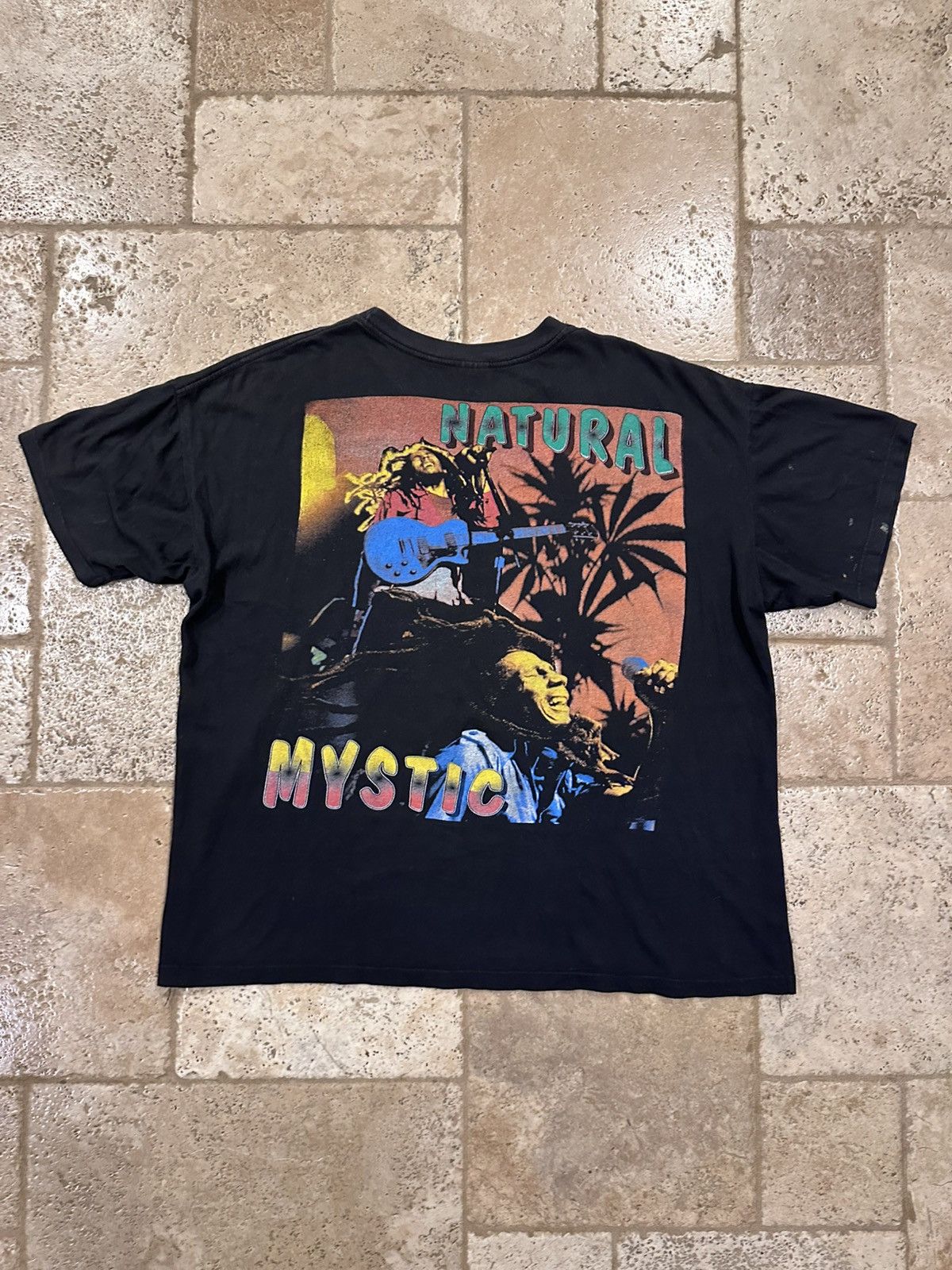 Bob Marley × Rap Tees × Vintage Vintage Bob Marley 90s Natural Mystic Rap Tee T-Shirt Size US XXL / EU 58 / 5 - 10 Thumbnail