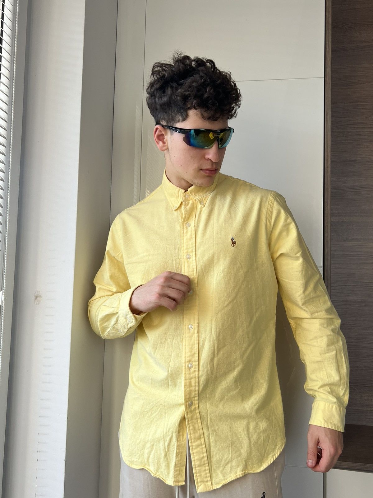 Polo Ralph Lauren × Ralph Lauren ‼️Polo Ralph Lauren RRL Multicolor Logo Lemon Shirt‼️ Size US XL / EU 56 / 4 - 3 Thumbnail