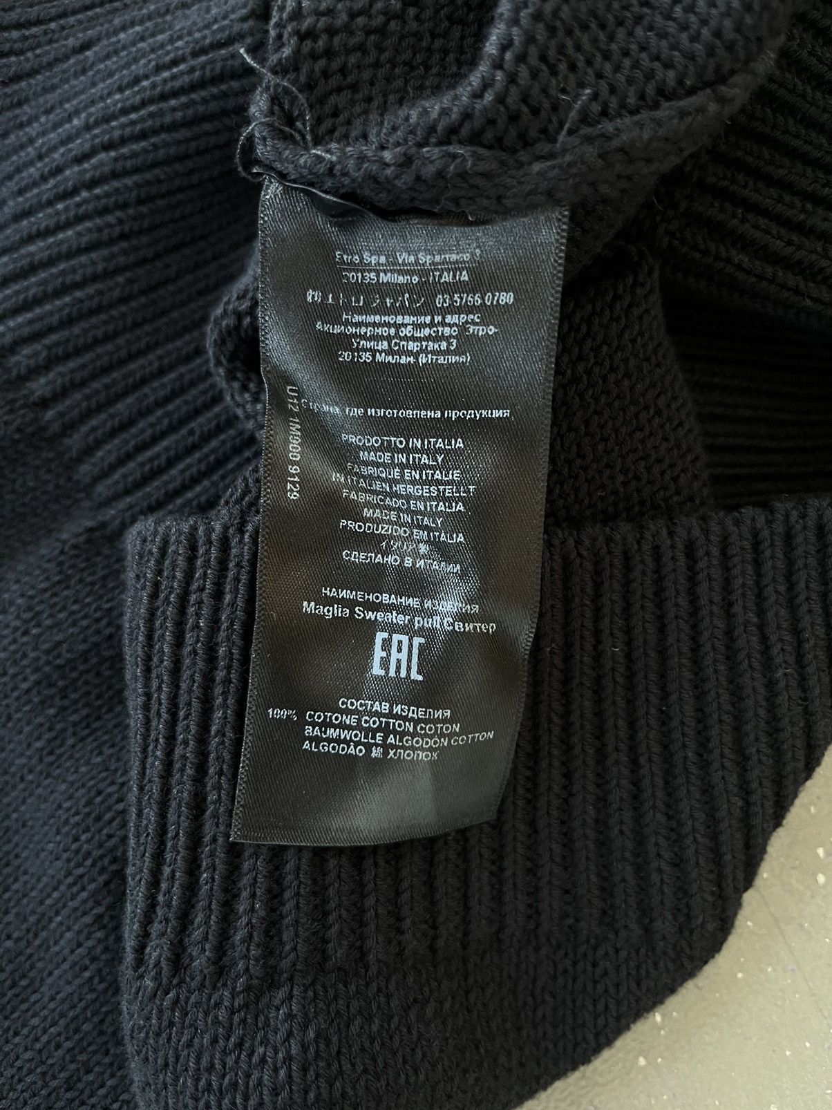 Etro Oversize bandana intarsia sweater by Etro Size US XXL / EU 58 / 5 - 6 Thumbnail