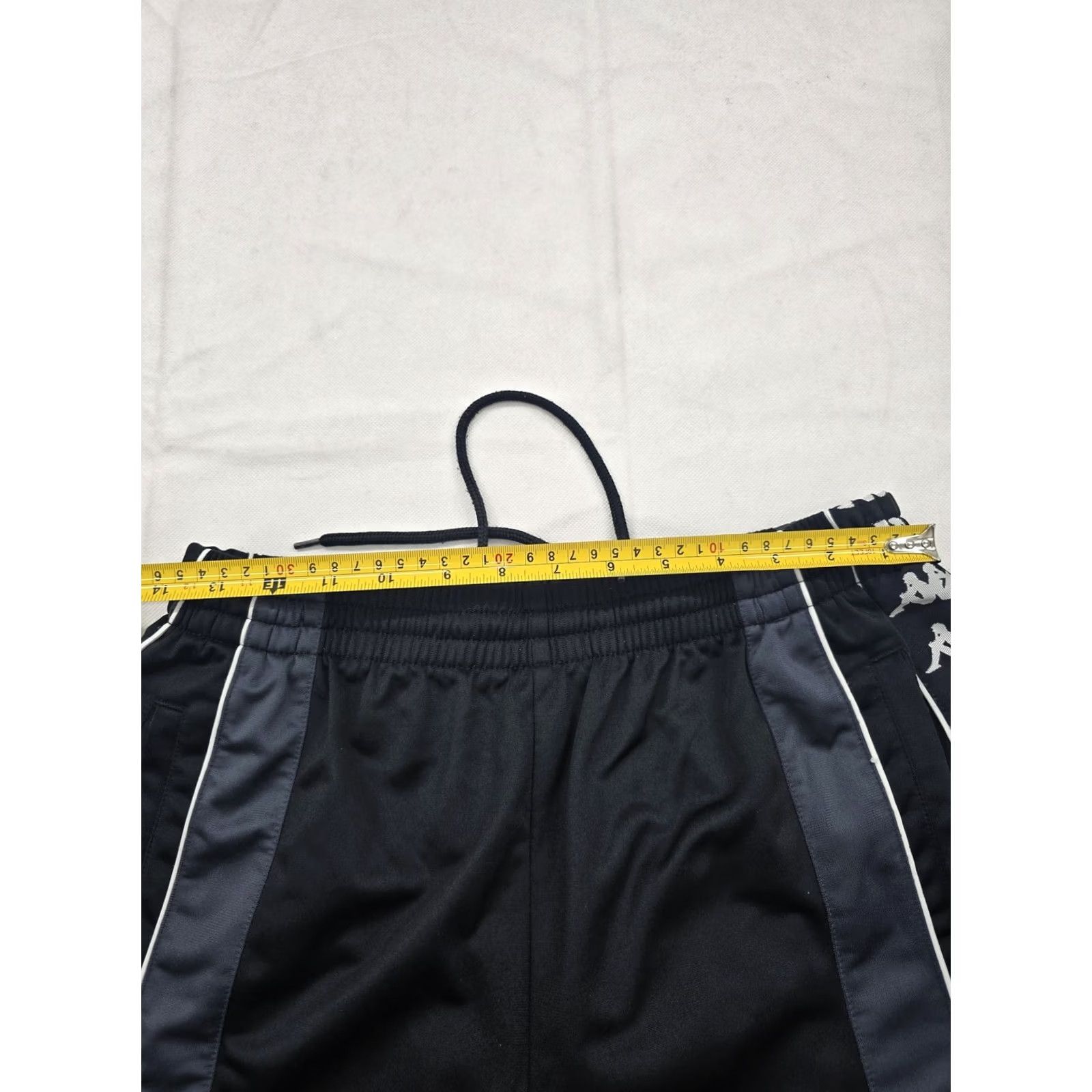 Kappa Kappa Men's Black Track Pants Size L Drawstring Stripe Polyester Size US 33 - 5 Thumbnail