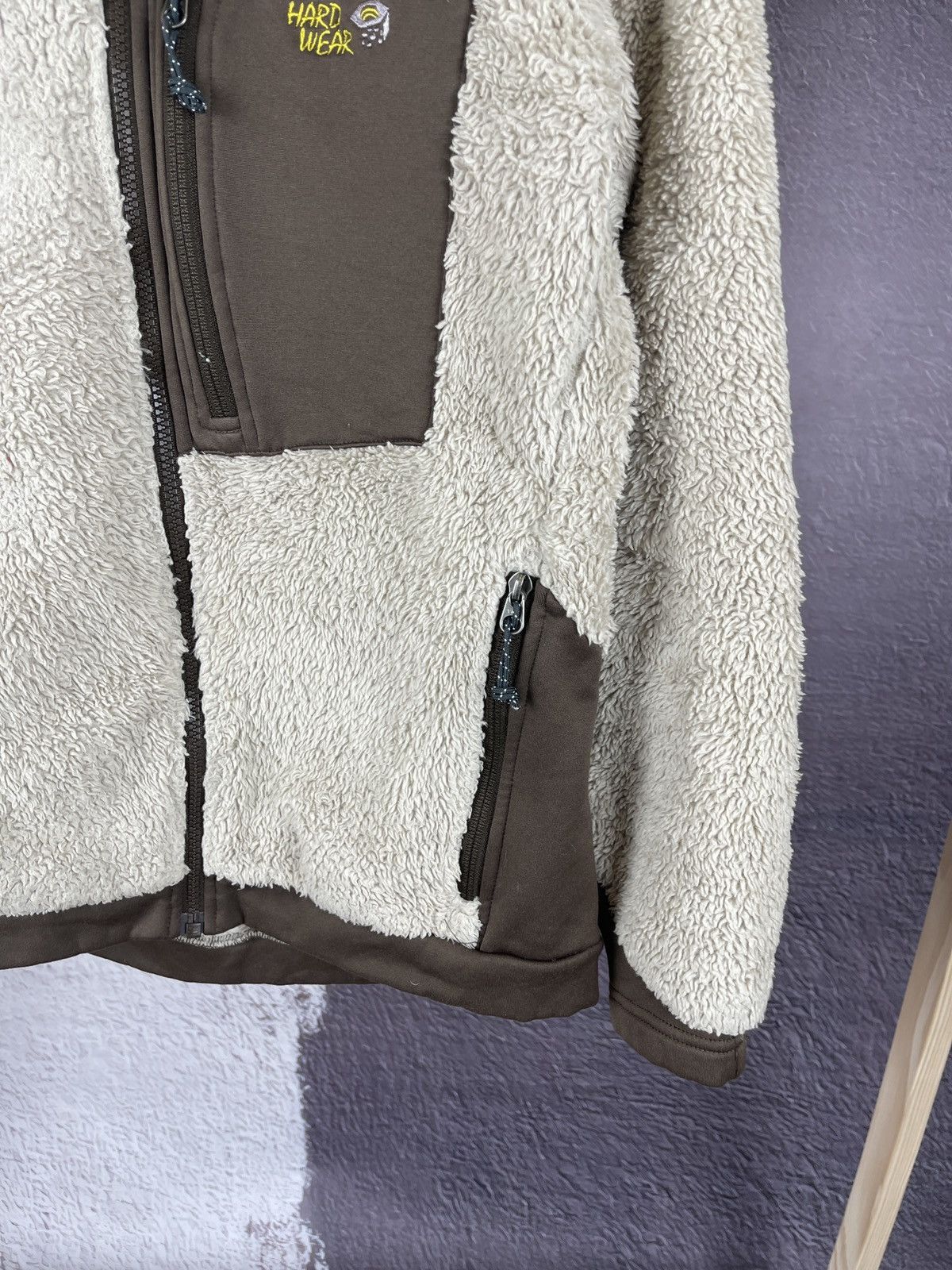 Mountain Hardwear Vintage Mountain Hardwear Fuzzy Shag Fleece Jacket Brown Size M / US 6-8 / IT 42-44 - 7 Thumbnail