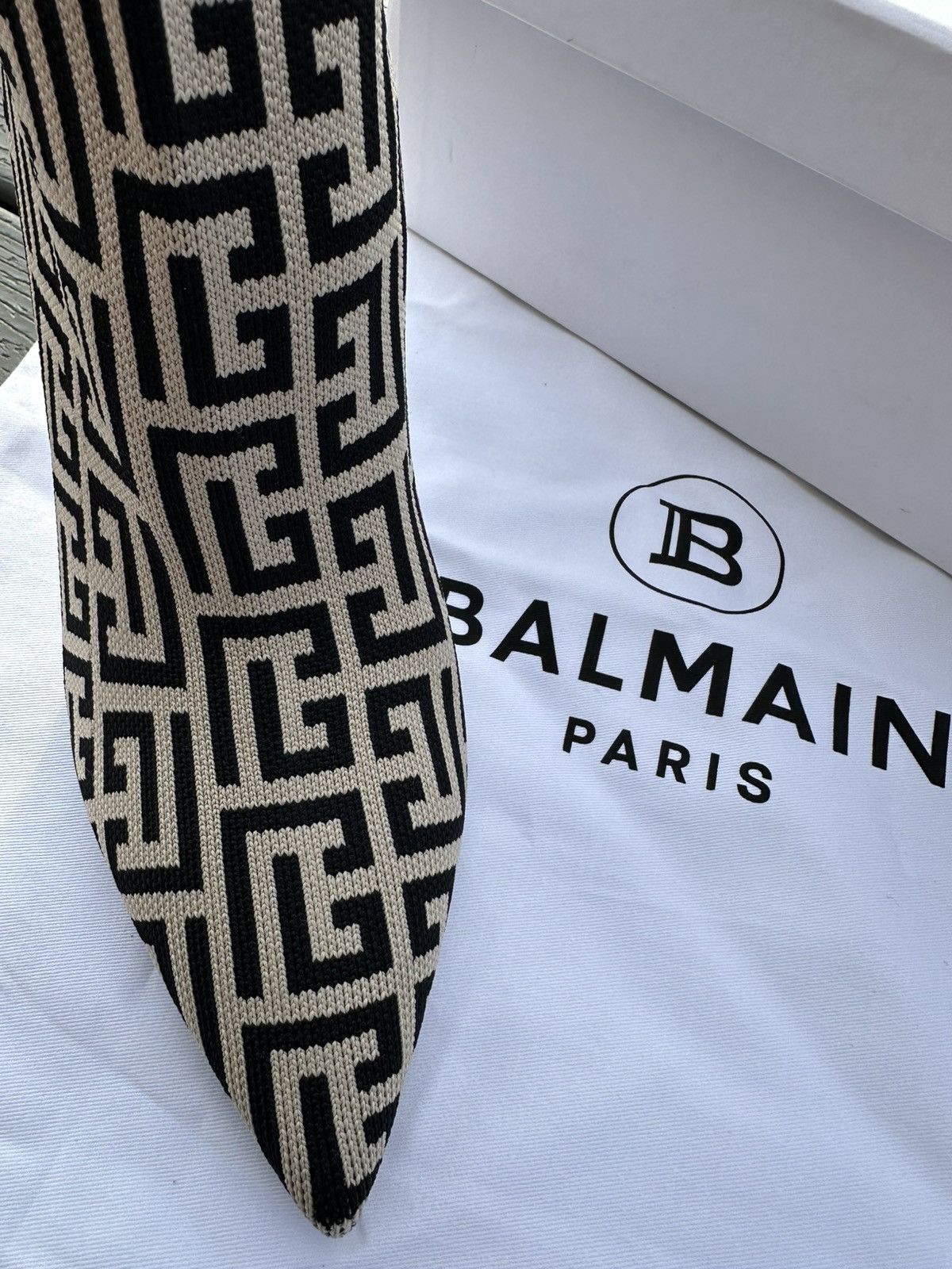 Balmain Balmain Paris Skye Stretch Knit Ankle Boot EU 40 Women US 10 Size US 10 / IT 40 - 5 Thumbnail