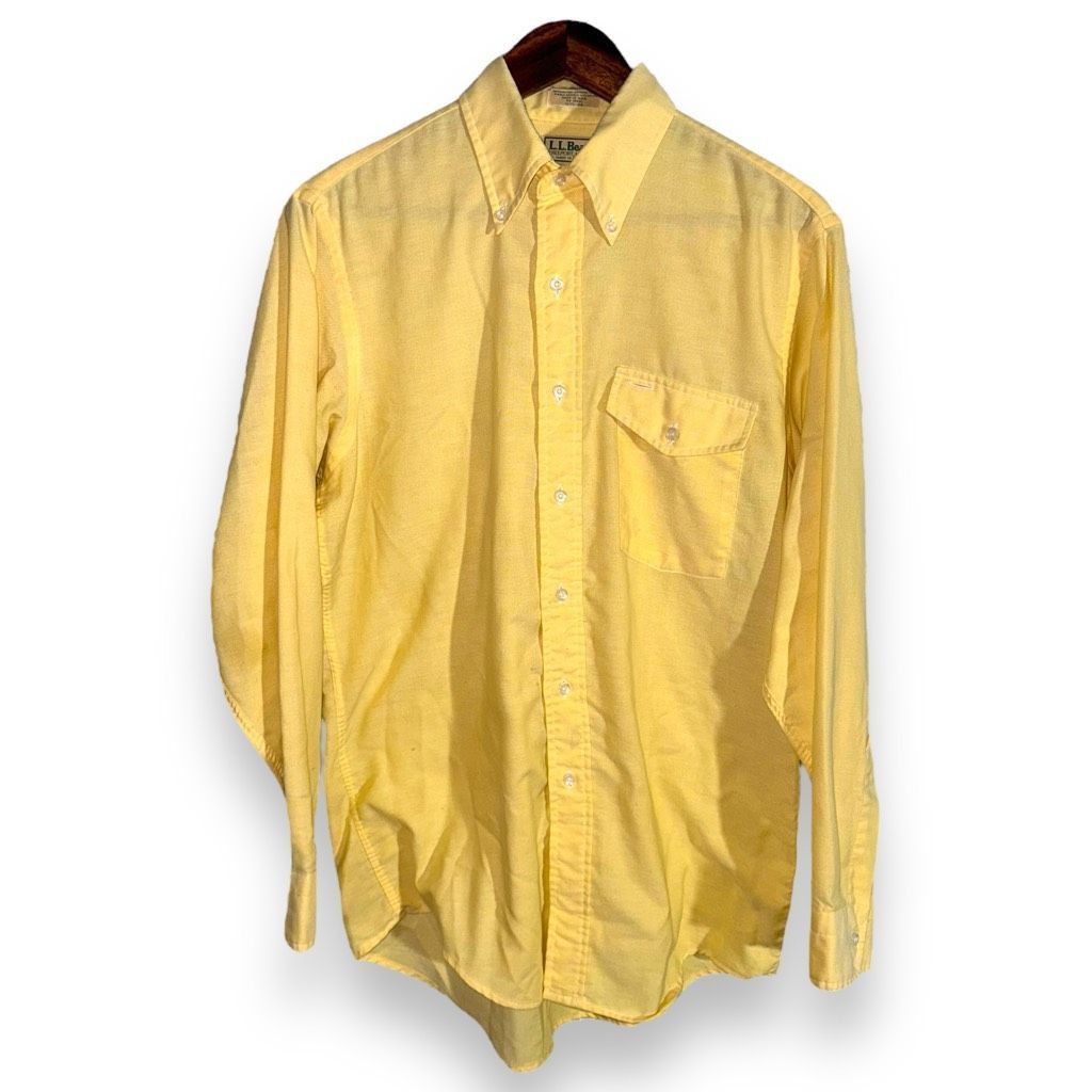 L.L. Bean L.L. Bean Yellow Made in USA Oxford Button Down Shirt M Size US M / EU 48-50 / 2 - 1 Thumbnail