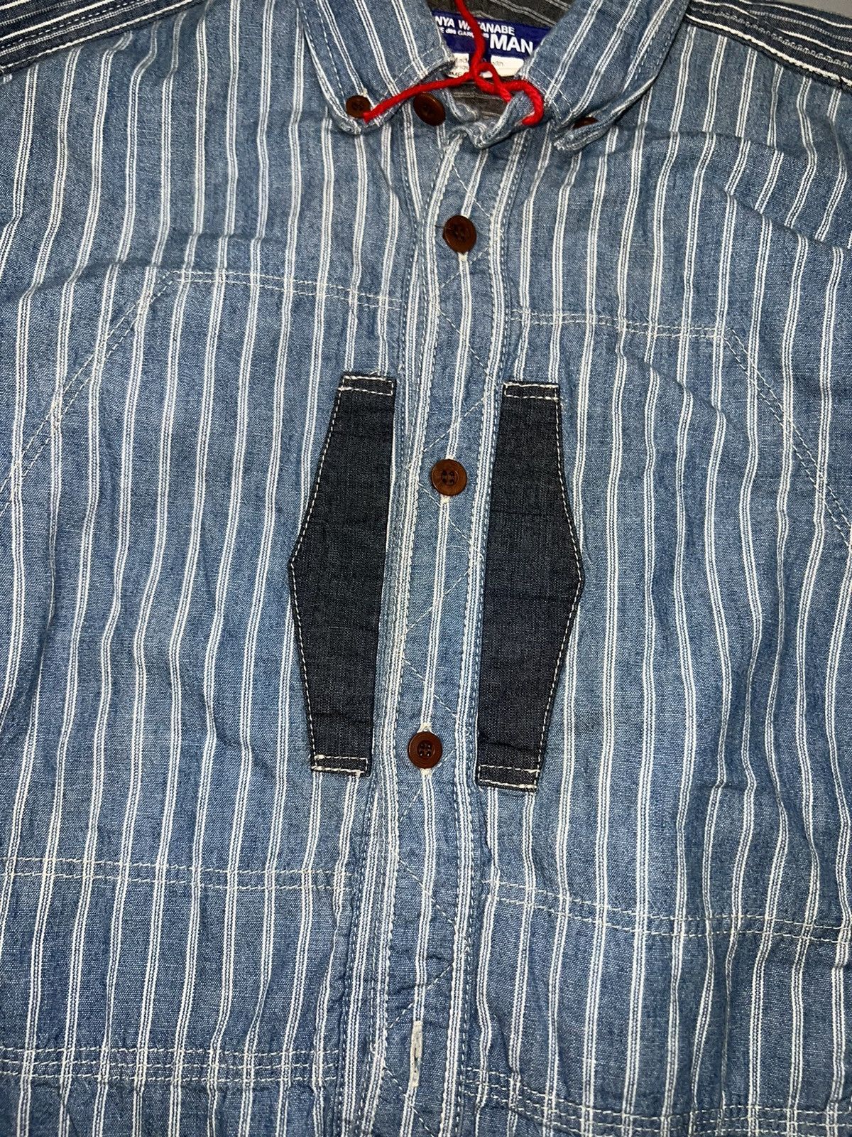 Comme des Garcons Junya Watanabe S/S 15 denim patchwork shirt Size US XS / EU 42 / 0 - 5 Thumbnail