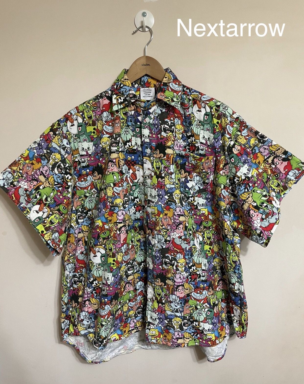 Vetements Vetements 20ss cartoon character printed short sleeved  