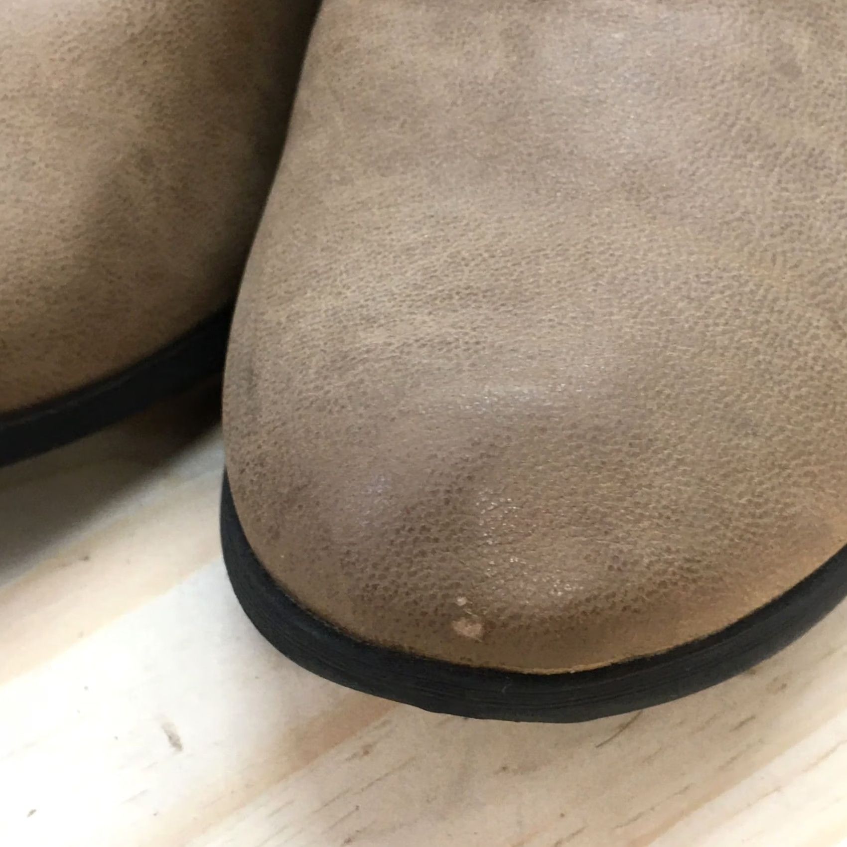 Merona Merona Boots Womens 11 Casual Back Zip Ankle Bootie Brown Faux Leather Heels Black Brown Boots height 3 inches Womens Merona Boots Size US 11 / IT 41 - 4 Thumbnail